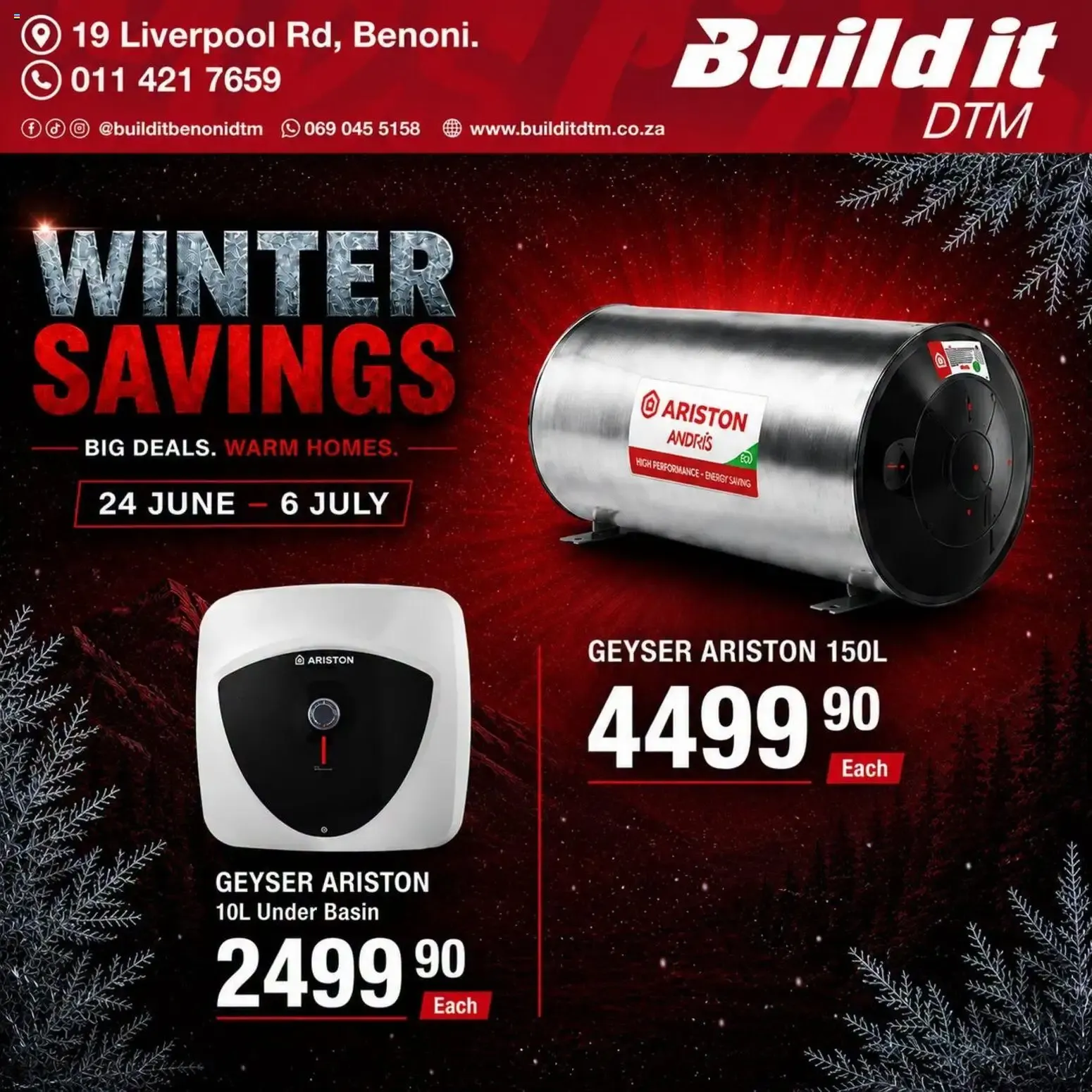 Build It Gauteng - Winter Savings. Big Deals. Warm Homes. (24/06/2026 - 06/07/2026) Online from 24 June to 6 July 2026 - Catalogue Page 9