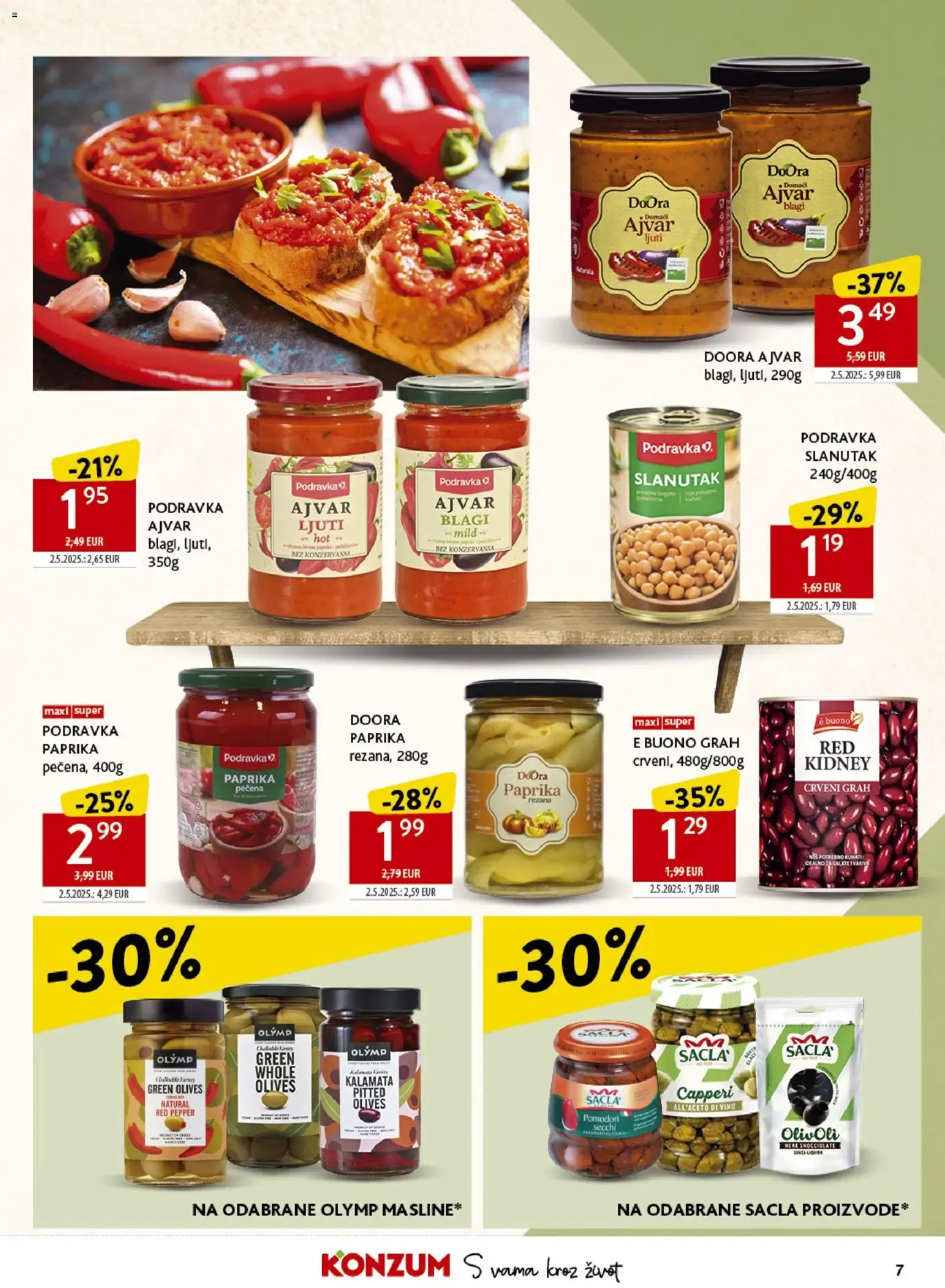 Katalog Konzum Katalog 43 / 2026 od 21. listopada do 27. listopada 2026. - Pregled Stranica 7