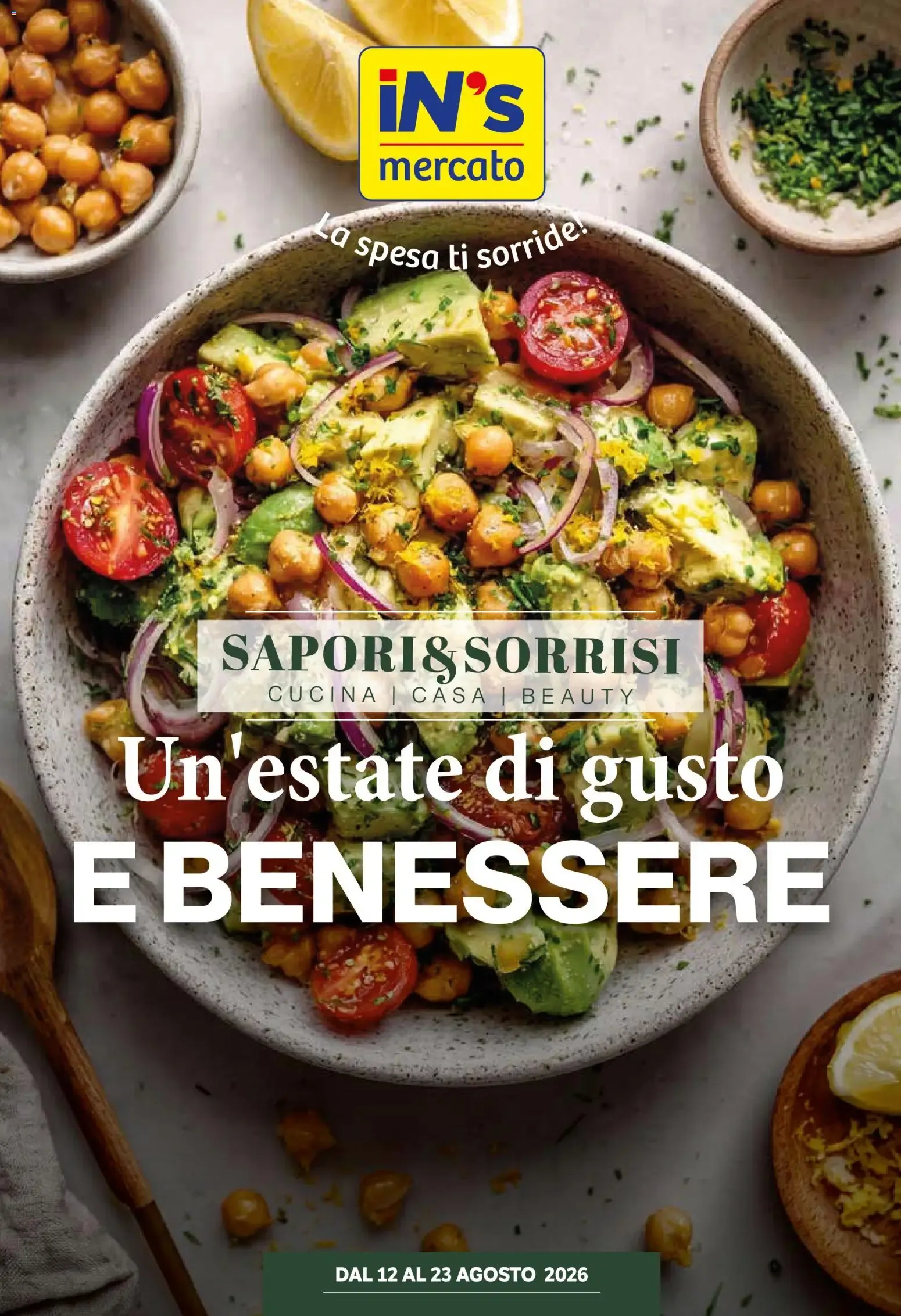 SAPORI & SORRISI Un'estate di gusto E BENESSERE da 12 agosto a 23 agosto di 2026 - Pagina del volantino 1