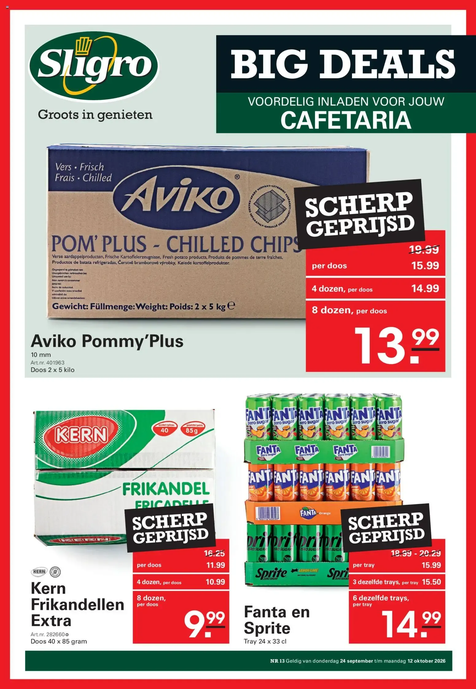 BIG DEALS van 24 september tot 12 oktober 2026 - Folder pagina 1