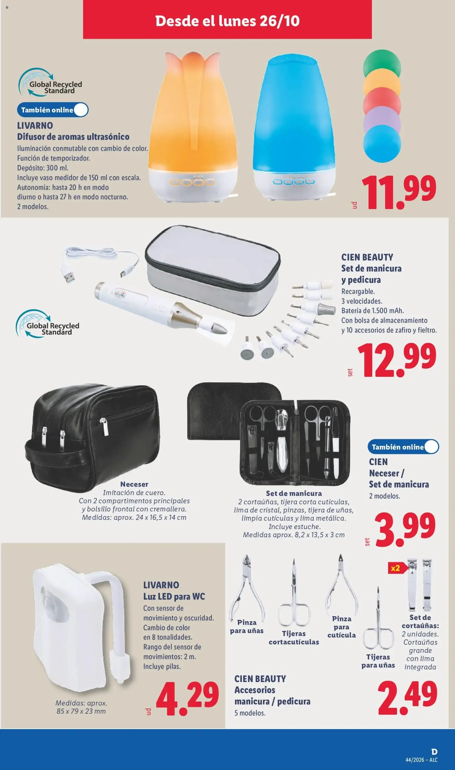 Catálogo de Lidl folleto de bazar del 26/10/2026 | Ofertas 26 de octubre al 1 de noviembre 2026 - Página 19