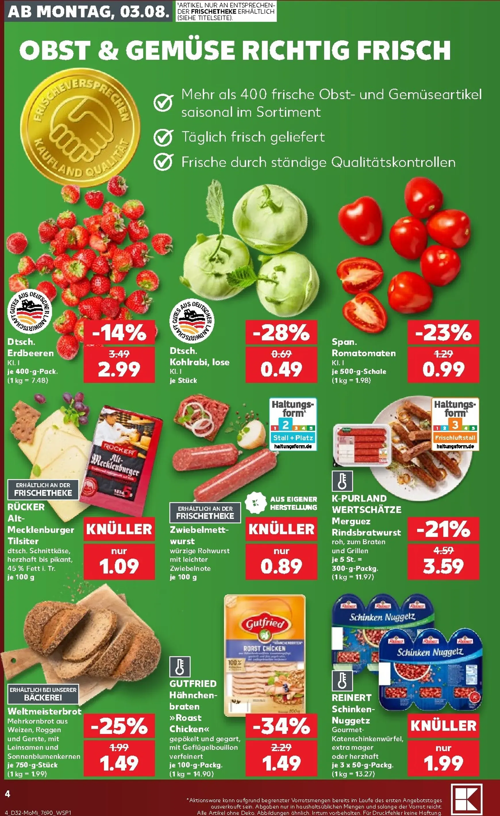 Kaufland - Richtig Sparen Prospekt nächste Woche – von Montag 03.08.2026 bis Mittwoch 05.08.2026 von 3. August bis 5. August 2026 - Prospekt seite 4