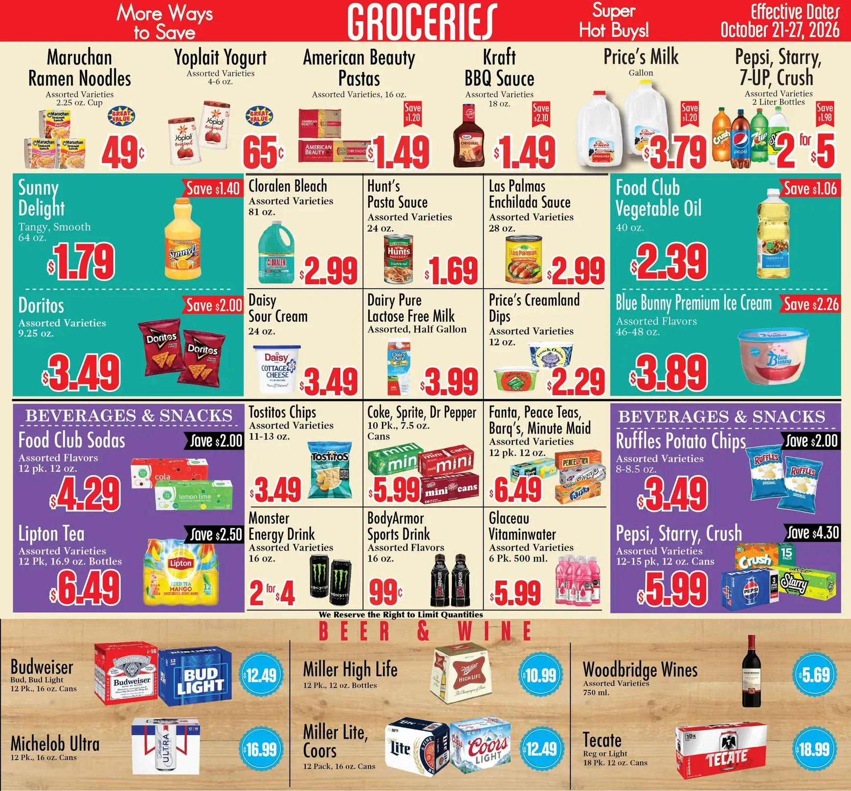 Weekly promotion Current Food City leaflet valid from Wednesday 10/21/2026 to Tuesday 10/27/2026 spanning from October 21 to October 27 2026 - Page 3 for Catalogue 365