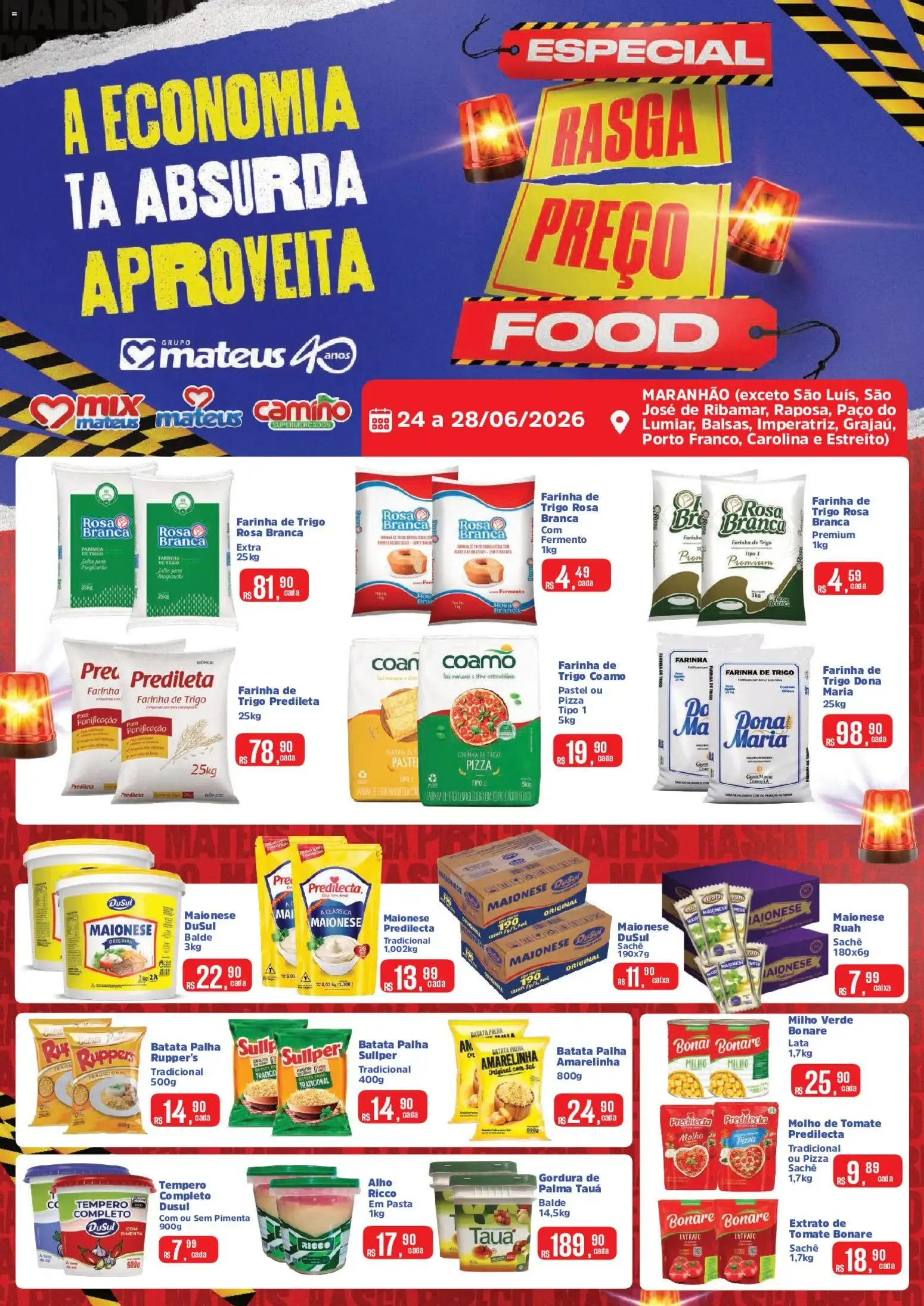 Encarte de Mateus ofertas Rasga Preço de 24/06/2026 | Promoções Online 24 de junho até 28 de junho 2026 - Pagina 1