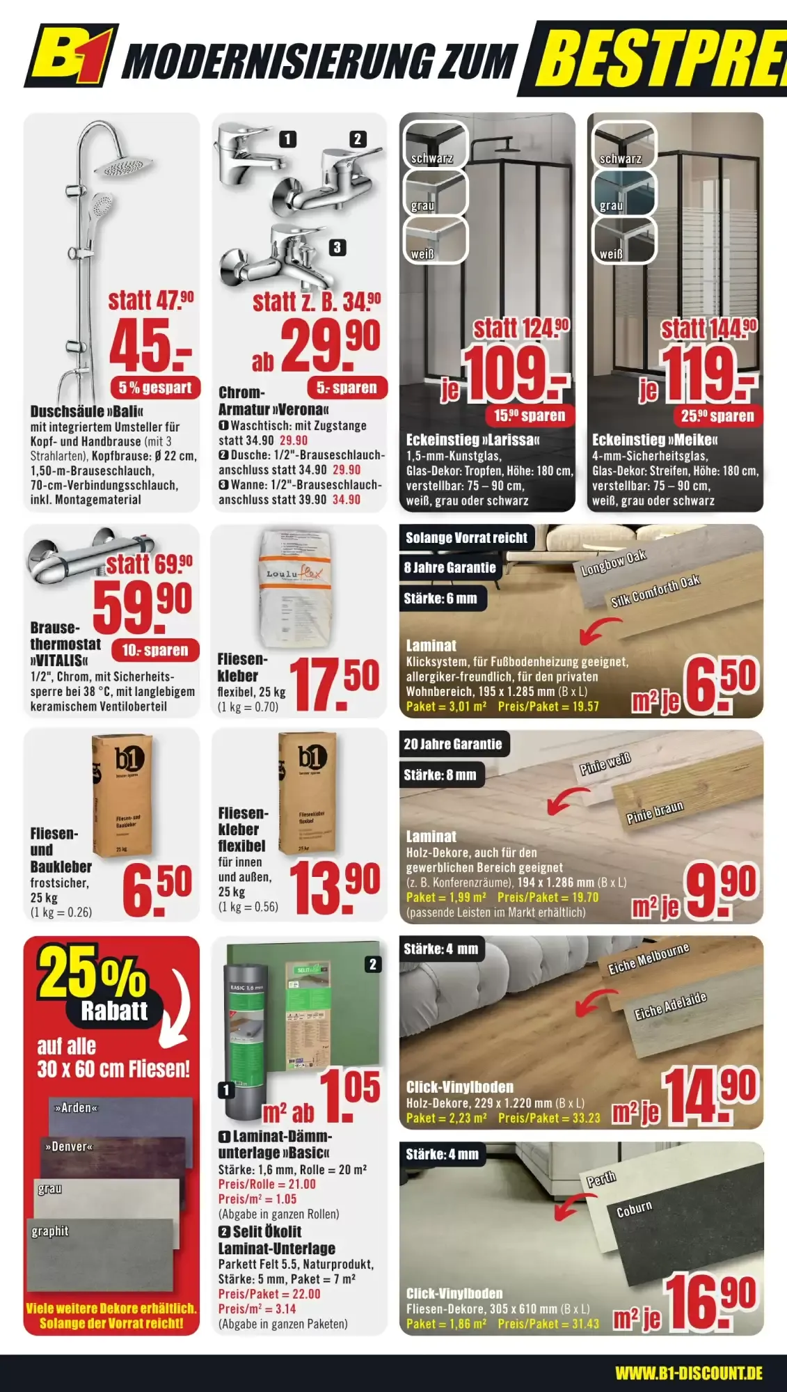 B1 Discount Baumarkt Prospekt woche 34 von 22. August bis 28. August 2026 - Prospekt seite 2