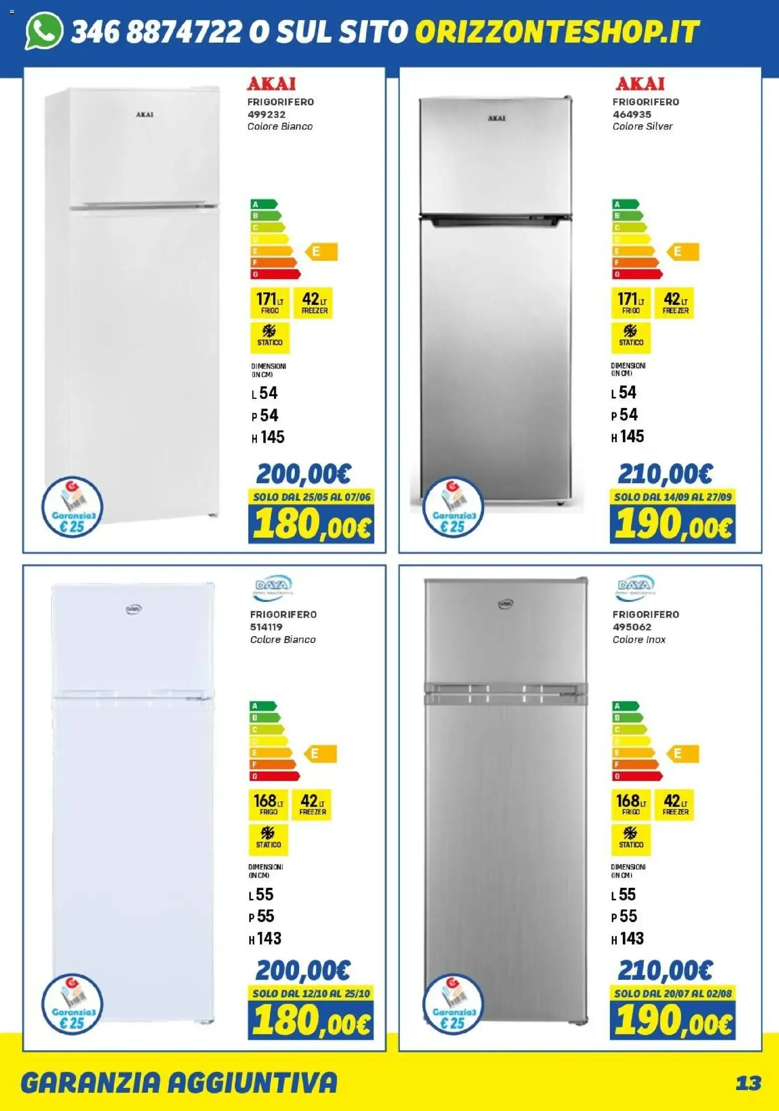 Nuovo Orizzonte volantino Elettro 2026 dal 08/05/2026 > offerte anteprima 🛍️ da 8 maggio a 31 ottobre di 2026 - Pagina del volantino 13