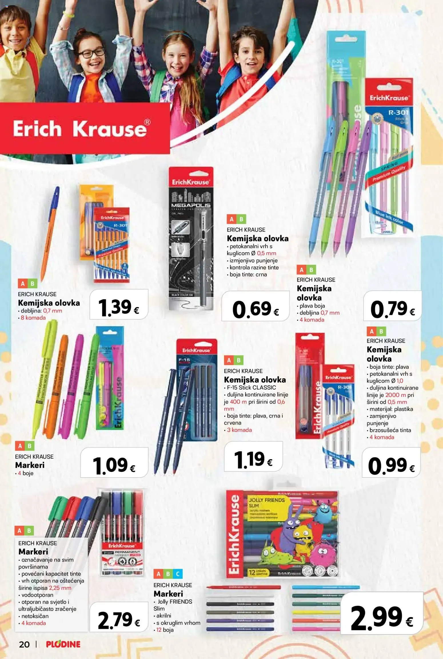 Katalog Plodine: Spremni za školu, uz velike uštede! od 13. kolovoza do 23. rujna 2026. - Pregled Stranica 20