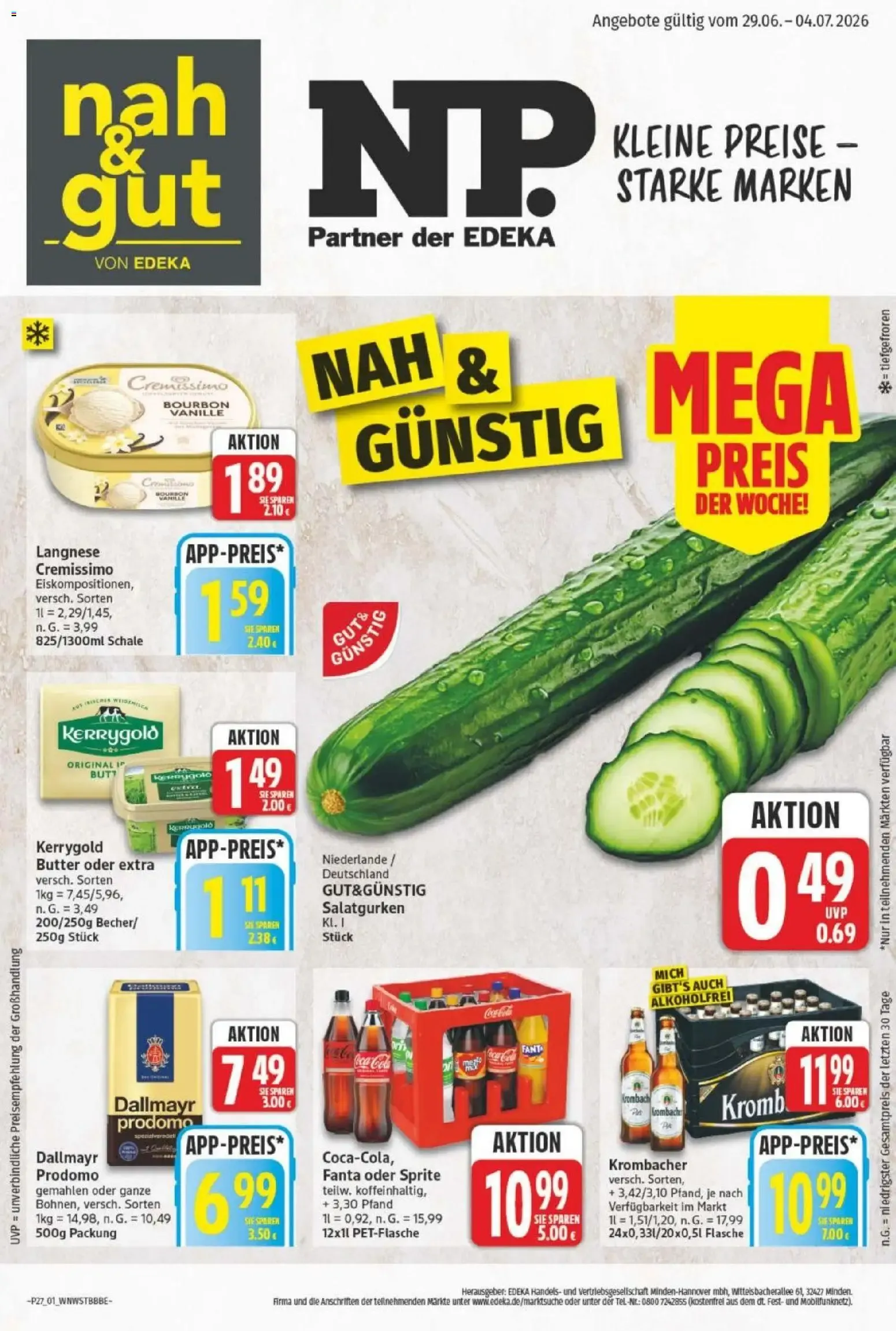 NP Nah & Gut - Angebote gültig vom 29.06. - 04.07.2026 von 29. Juni bis 4. Juli 2026 - Prospekt seite 1