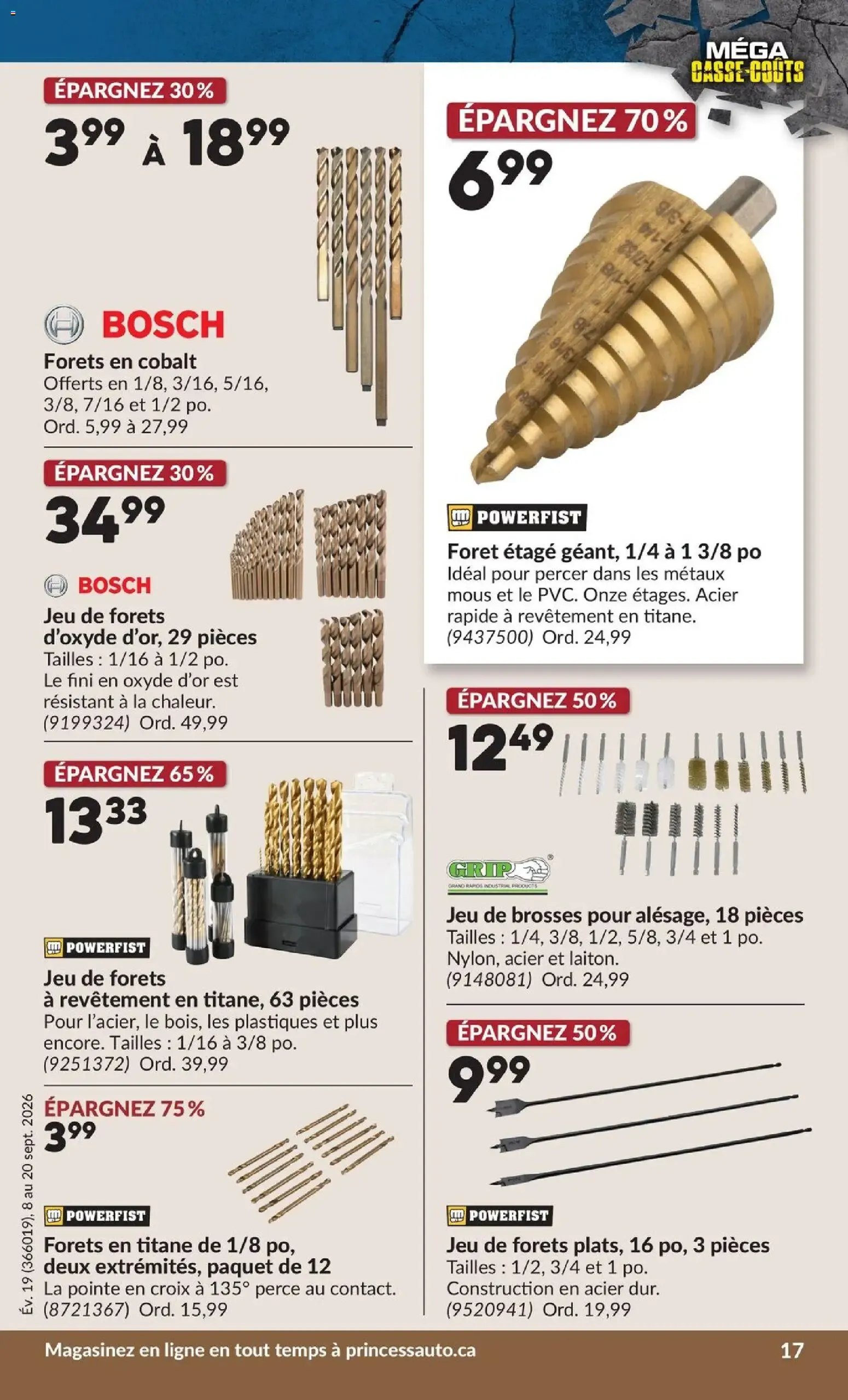 Princess Auto circulaire - 2 Semaines de Soldes ! from Sep 8, 2026 > weekly specials & deals from September 8 to September 20 2026 - flyer page 20