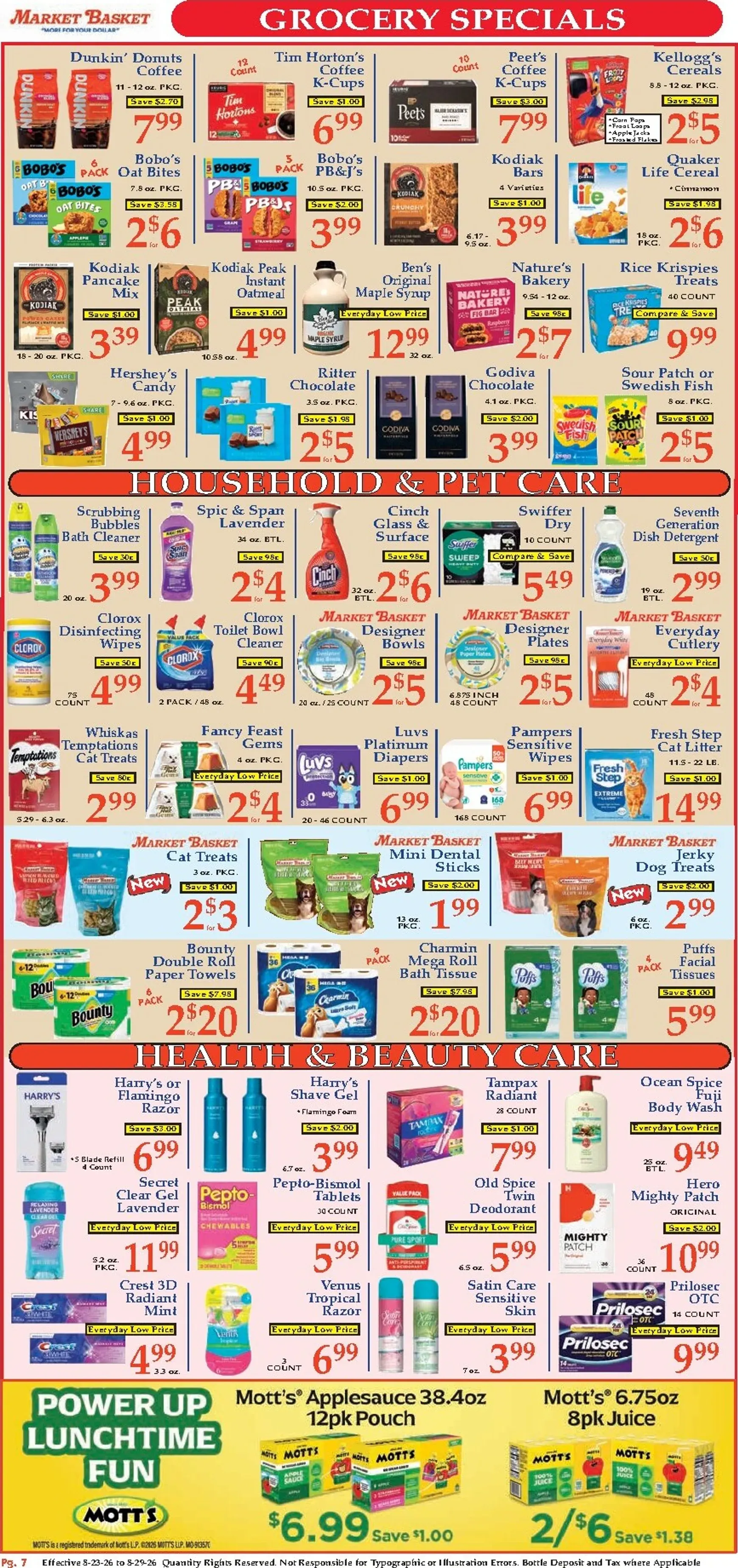 Weekly ad Current Market Basket leaflet valid from Sunday 08/23/2026 to Saturday 08/29/2026 from August 23 to August 29 2026 - Page 7