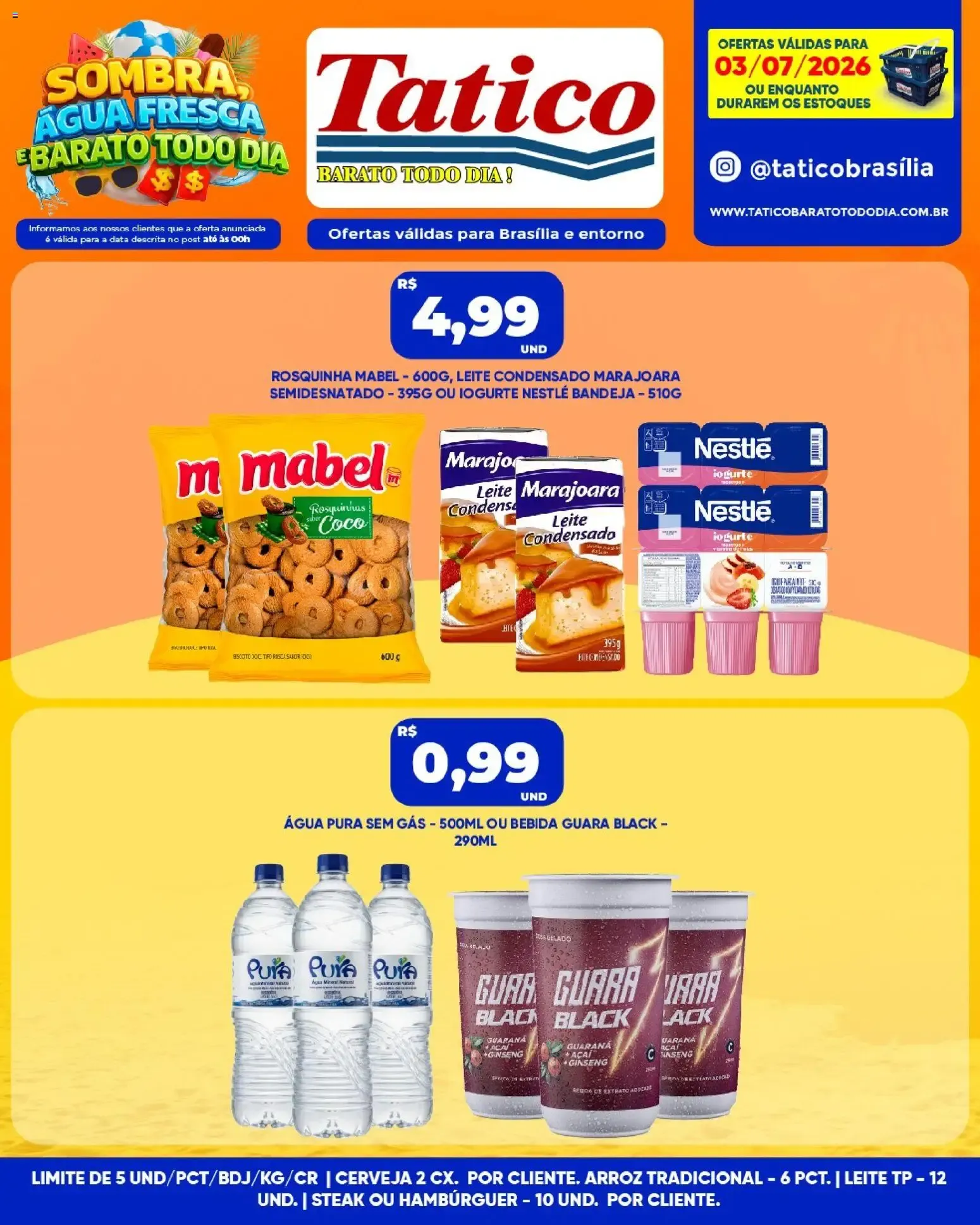 Encarte de Tatico ofertas do Dia de 03/07/2026 | Promoções Online 3 de julho até 3 de julho 2026 - Pagina 1
