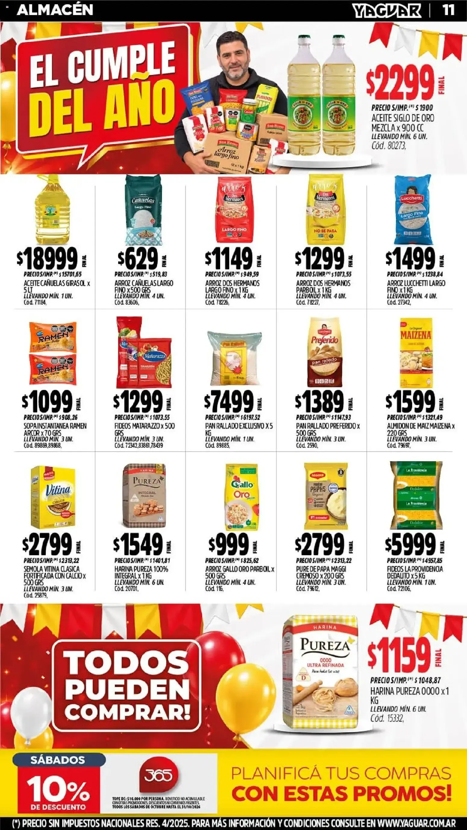 Ofertas de Mayorista Yaguar - El Cumple del Año 19 de octubre al 24 de octubre 2026 - Página 12 del catálogo
