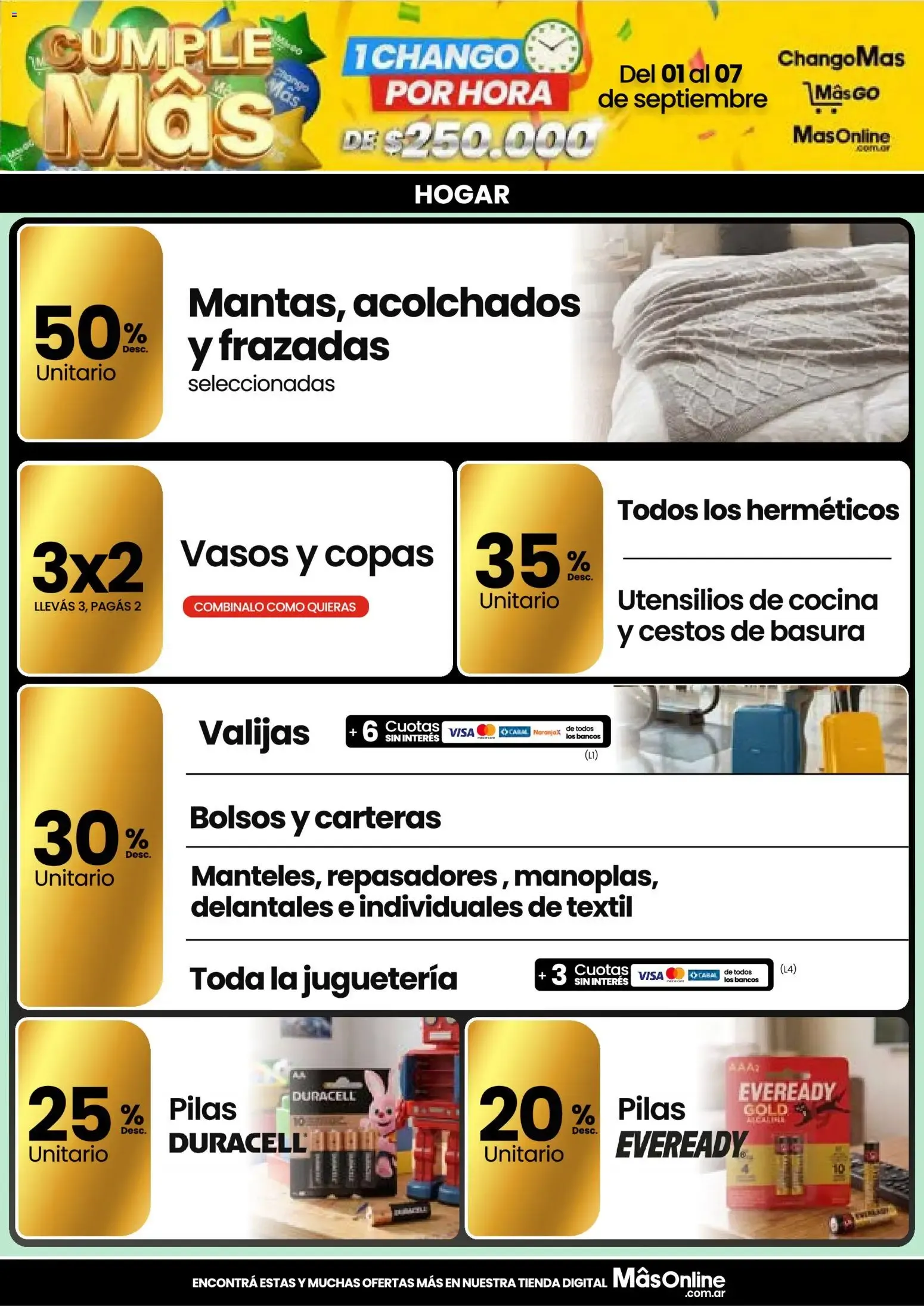 Ofertas de Changomas ofertas || del 01/09/2026 - 07/09/2026 || Catálogo 1 de septiembre al 7 de septiembre 2026 - Página 11 del catálogo