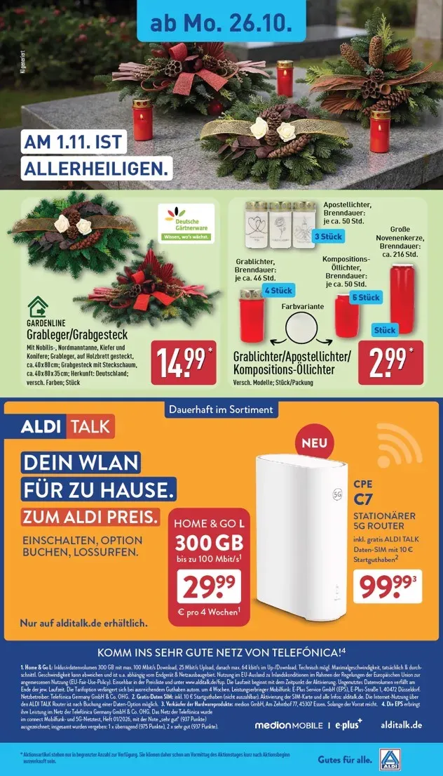 ALDI NORD Prospekt nächste Woche – von Montag 26.10.2026 bis Freitag 30.10.2026 von 26. Oktober bis 30. Oktober 2026 - Prospekt seite 19