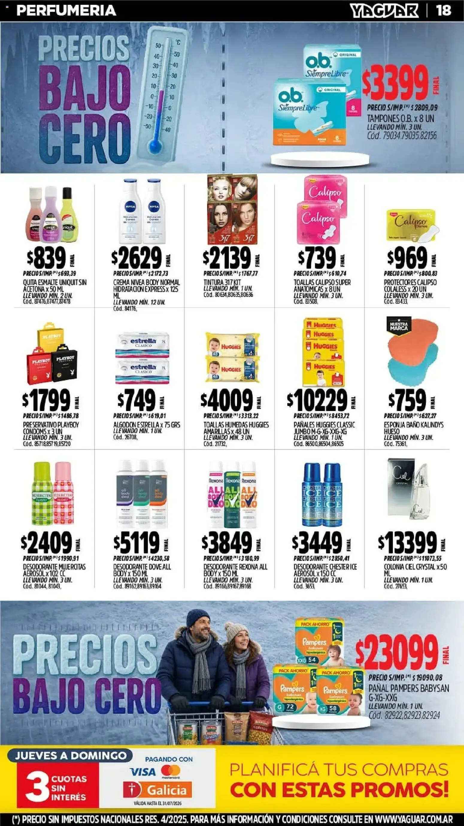 Ofertas de Mayorista Yaguar - Precios Bajo Cero 27 de julio al 2 de agosto 2026 - Página 19 del catálogo