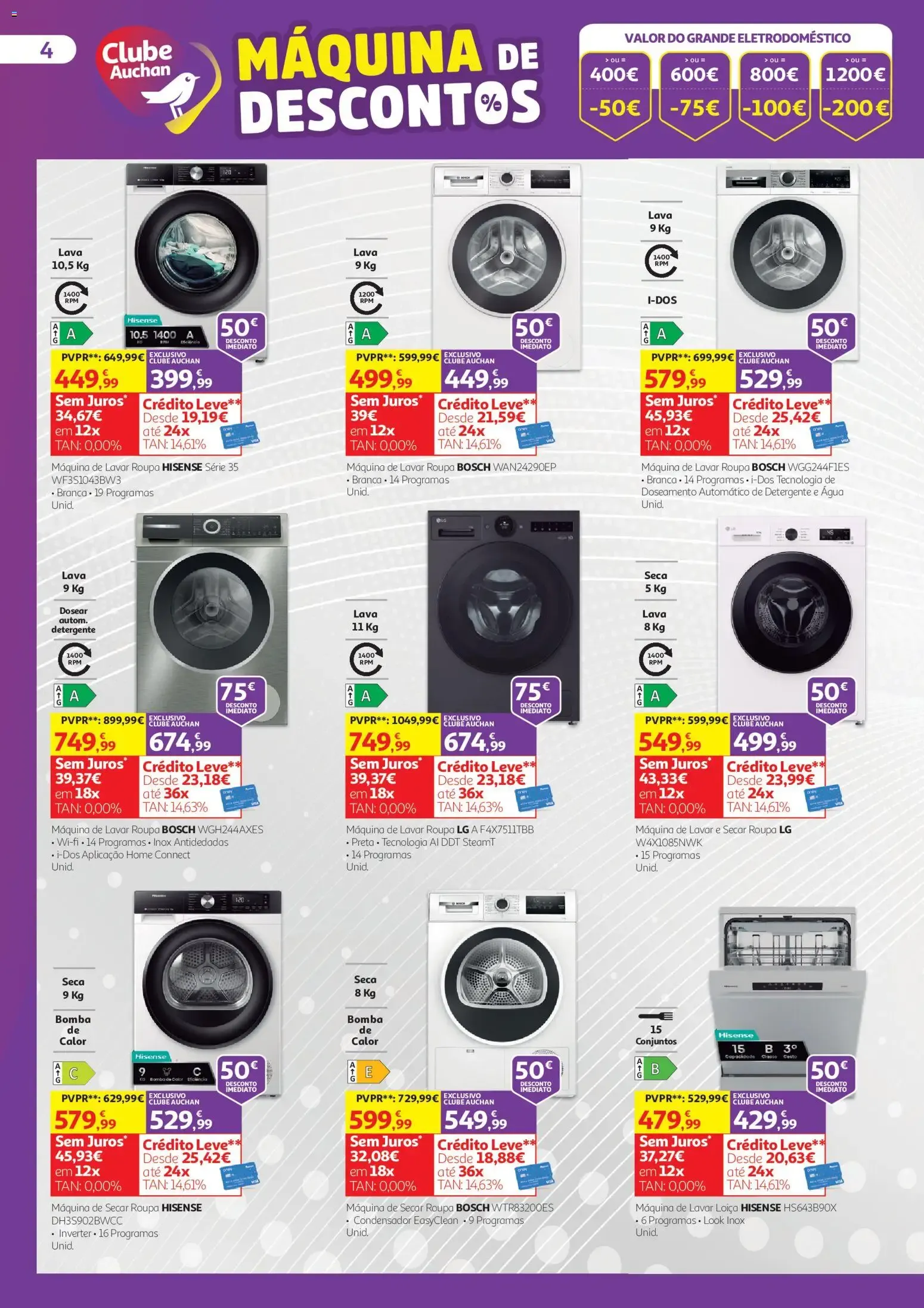 Folheto Auchan folheto Conforto para toda a família » de 07/10/2026 - 31/10/2026 de 7 de outubro até 31 de outubro 2026 - Pagina 4