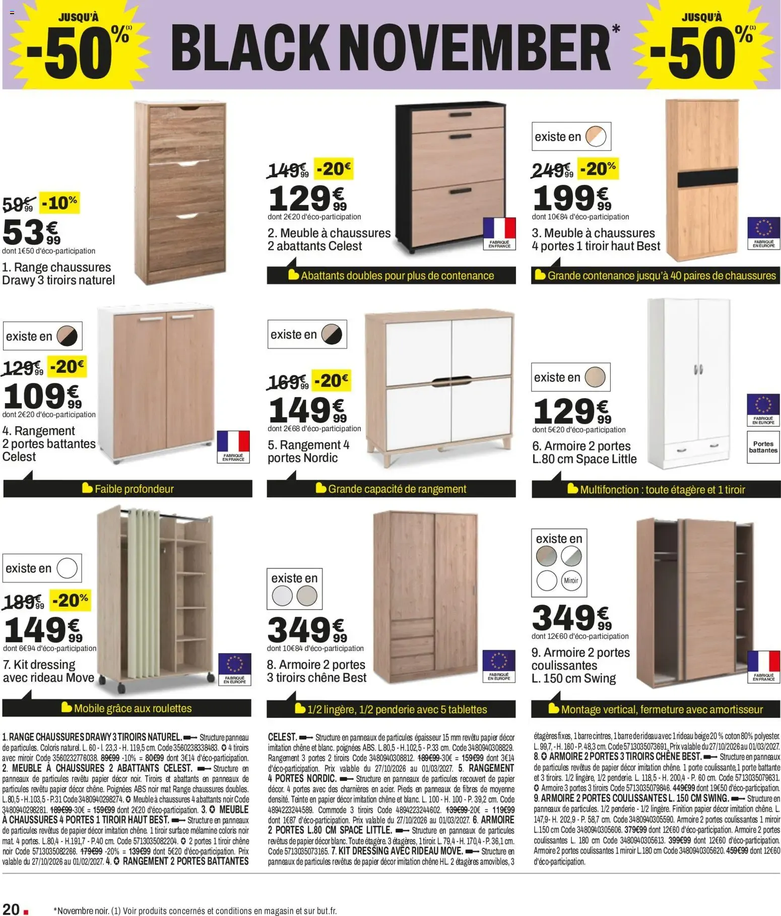 BUT Black November du 27 octobre au 4 janvier 2027 - Catalogue page 20