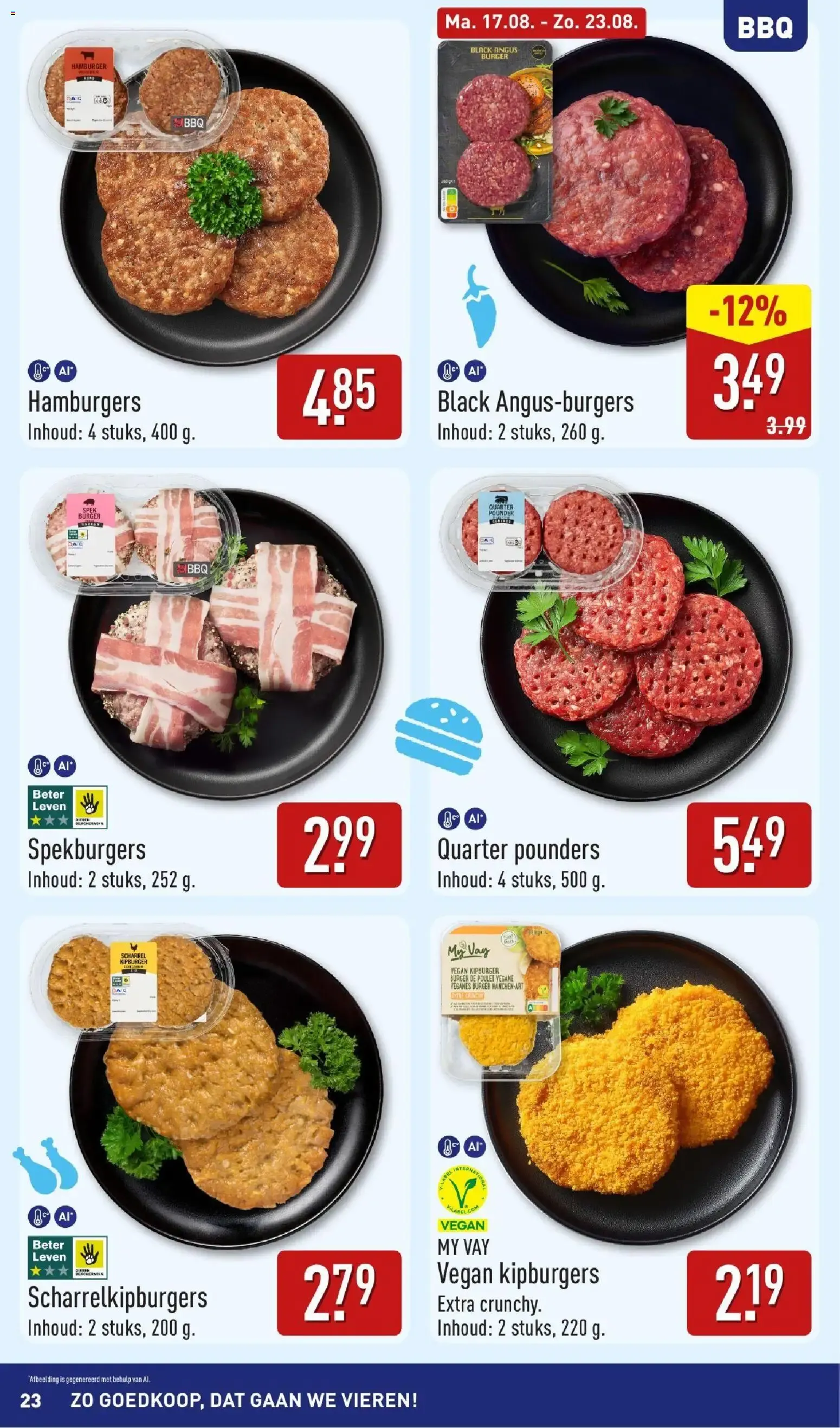 ALDI: ¡Tan barato que vamos a celebrarlo! Inspiración veraniega para BBQ. van 17 augustus tot 23 augustus 2026 - Folder pagina 23