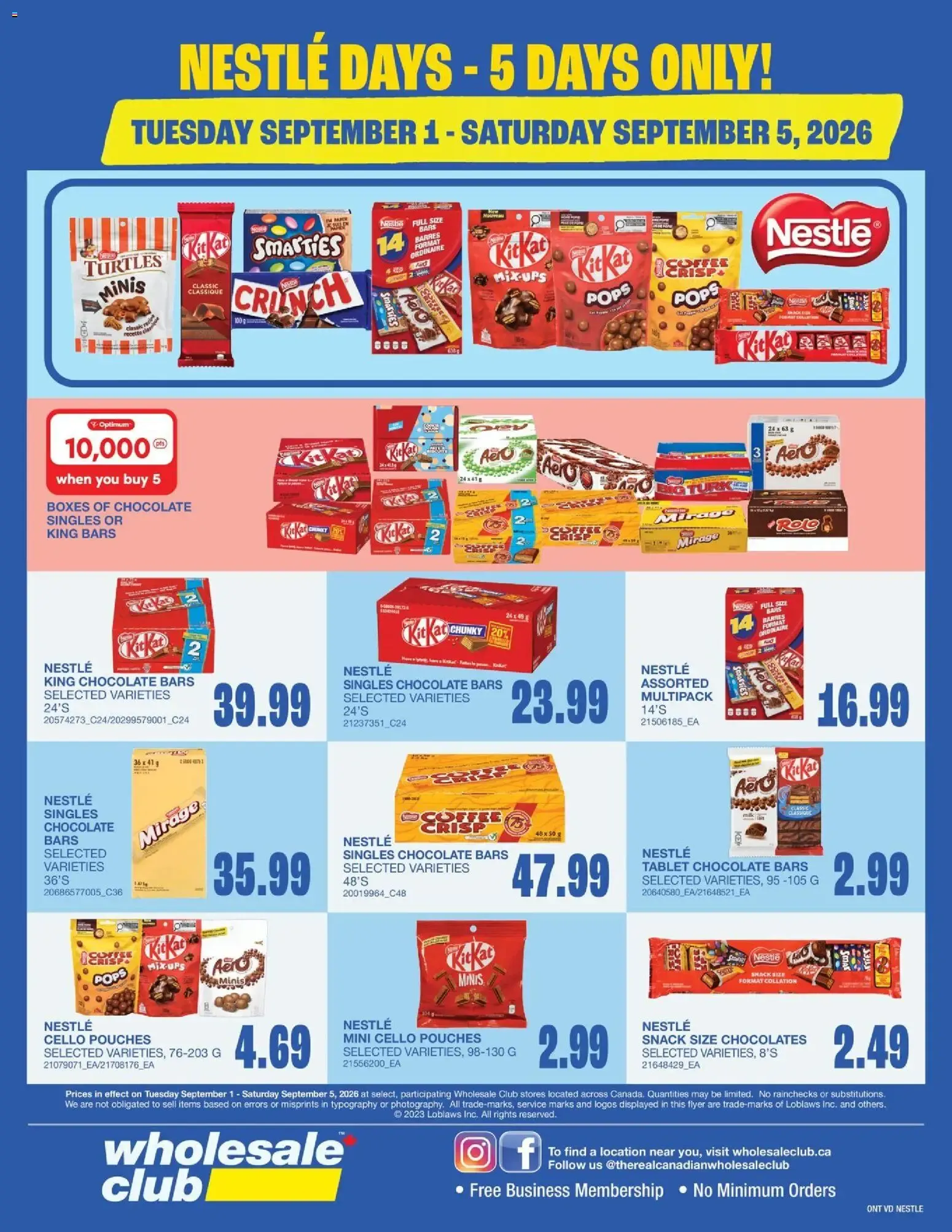 Nestlé Days - Wholesale Club from September 1 to September 5 2026 - flyer page 9