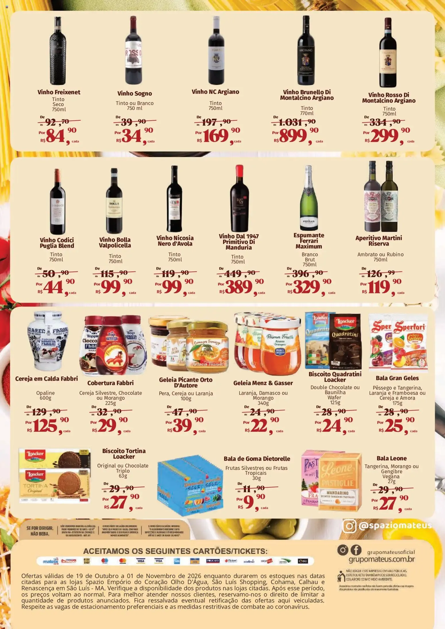 Encarte de Sabores da Itália 19 de outubro até 1 de novembro 2026 - Pagina 4
