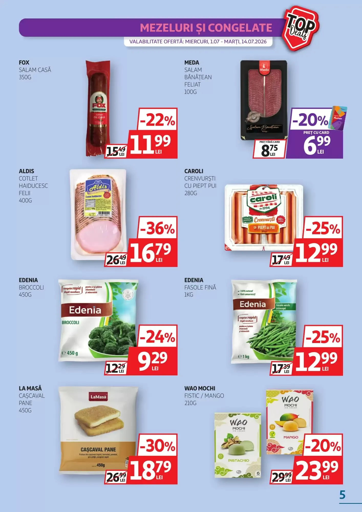 Catalog Catalog Auchan de la 1 iulie până la 14 iulie 2026 - Revista Pagina 5