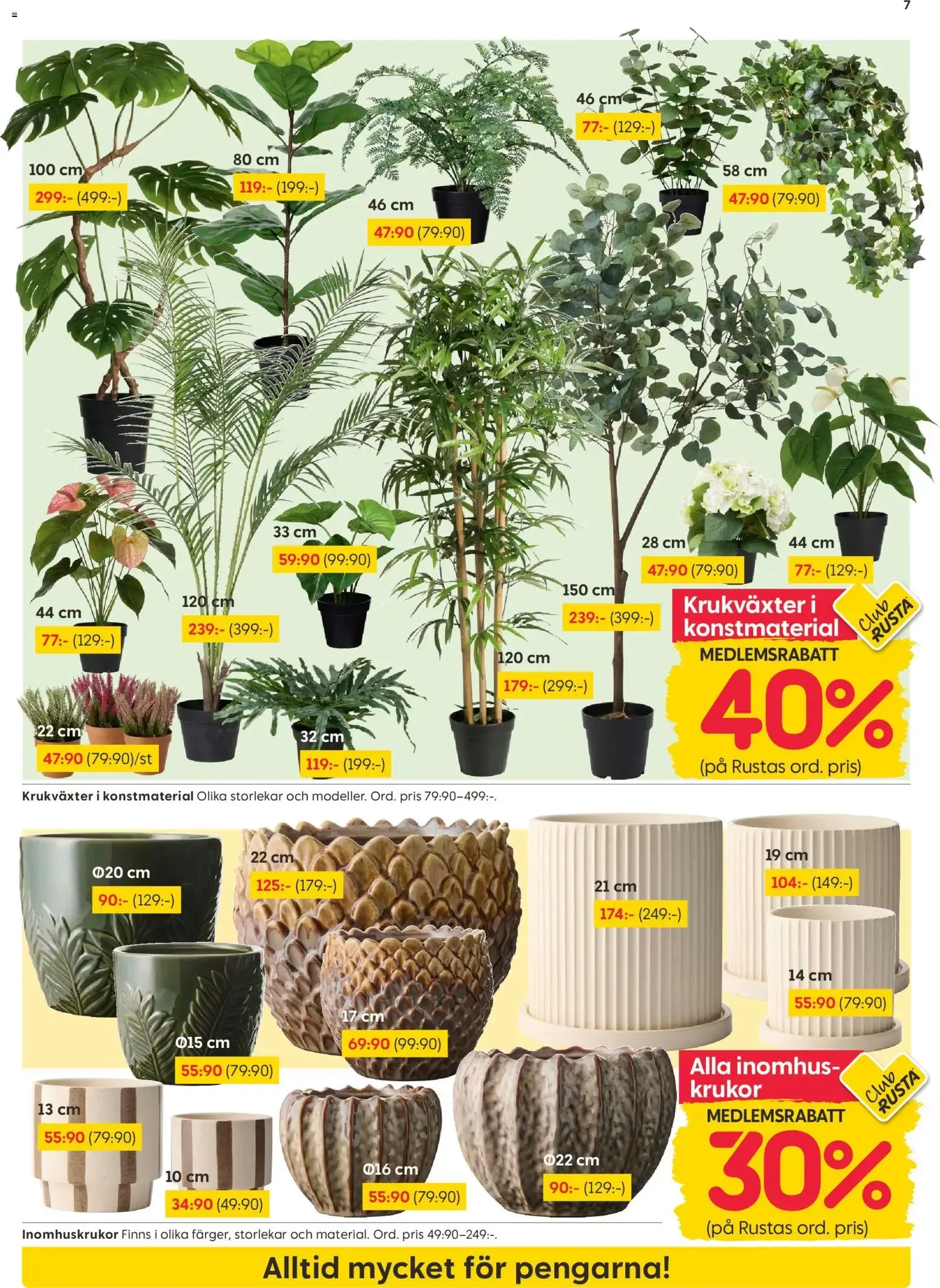 Rusta erbjudanden från 31/08/2026 - 06/09/2026 > Reklamblad nuvarande rabatter från 31 augusti till 6 september 2026 - Reklamblad sidor 7