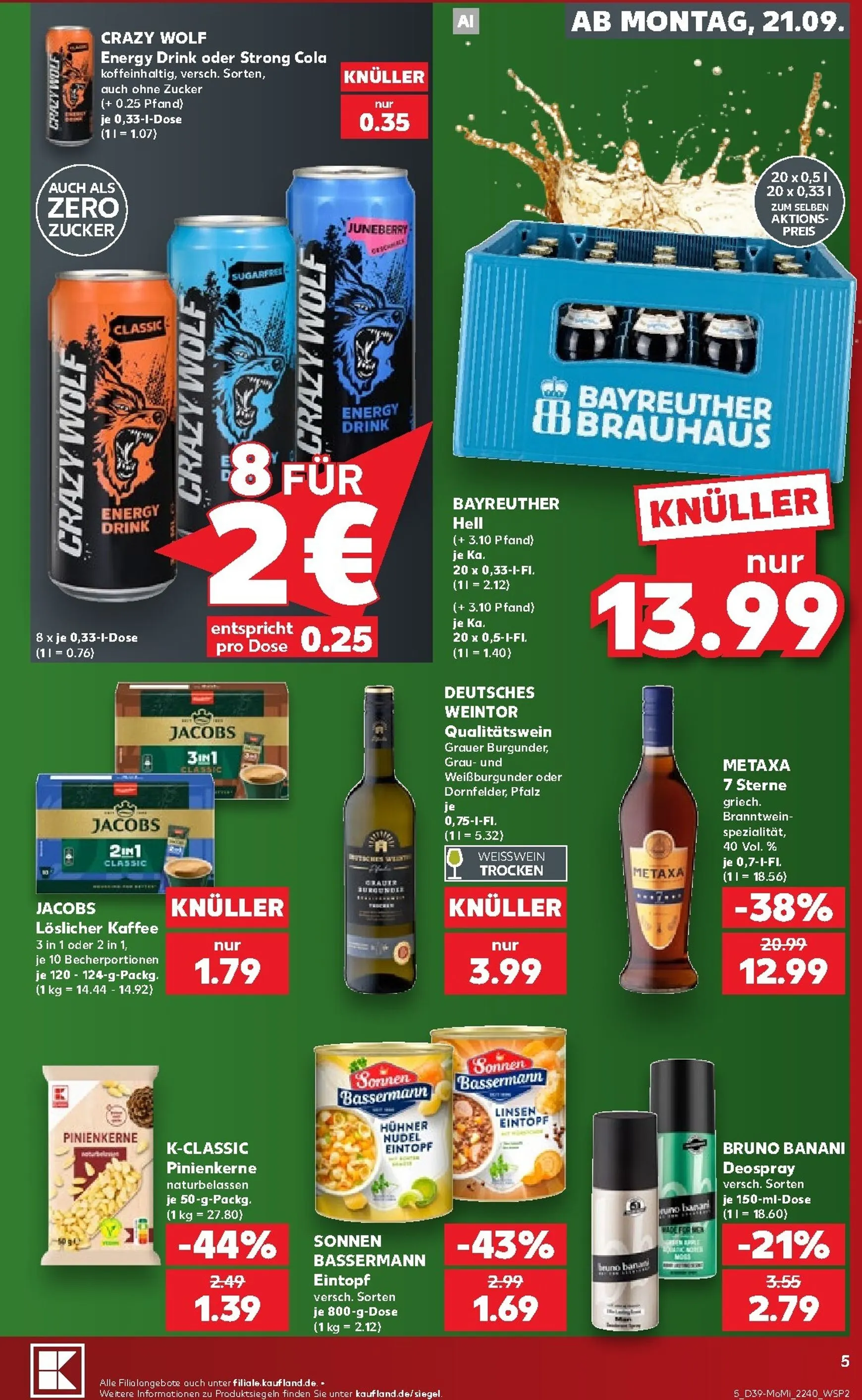 Kaufland - Richtig Sparen Prospekt nächste Woche – von Montag 21.09.2026 bis Mittwoch 23.09.2026 von 21. September bis 23. September 2026 - Prospekt seite 5
