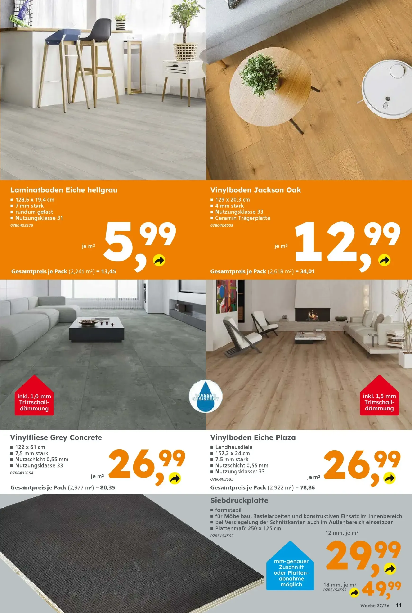 Globus Baumarkt Prospekt – von Montag 29.06.2026 bis Samstag 04.07.2026 von 29. Juni bis 4. Juli 2026 - Prospekt seite 11