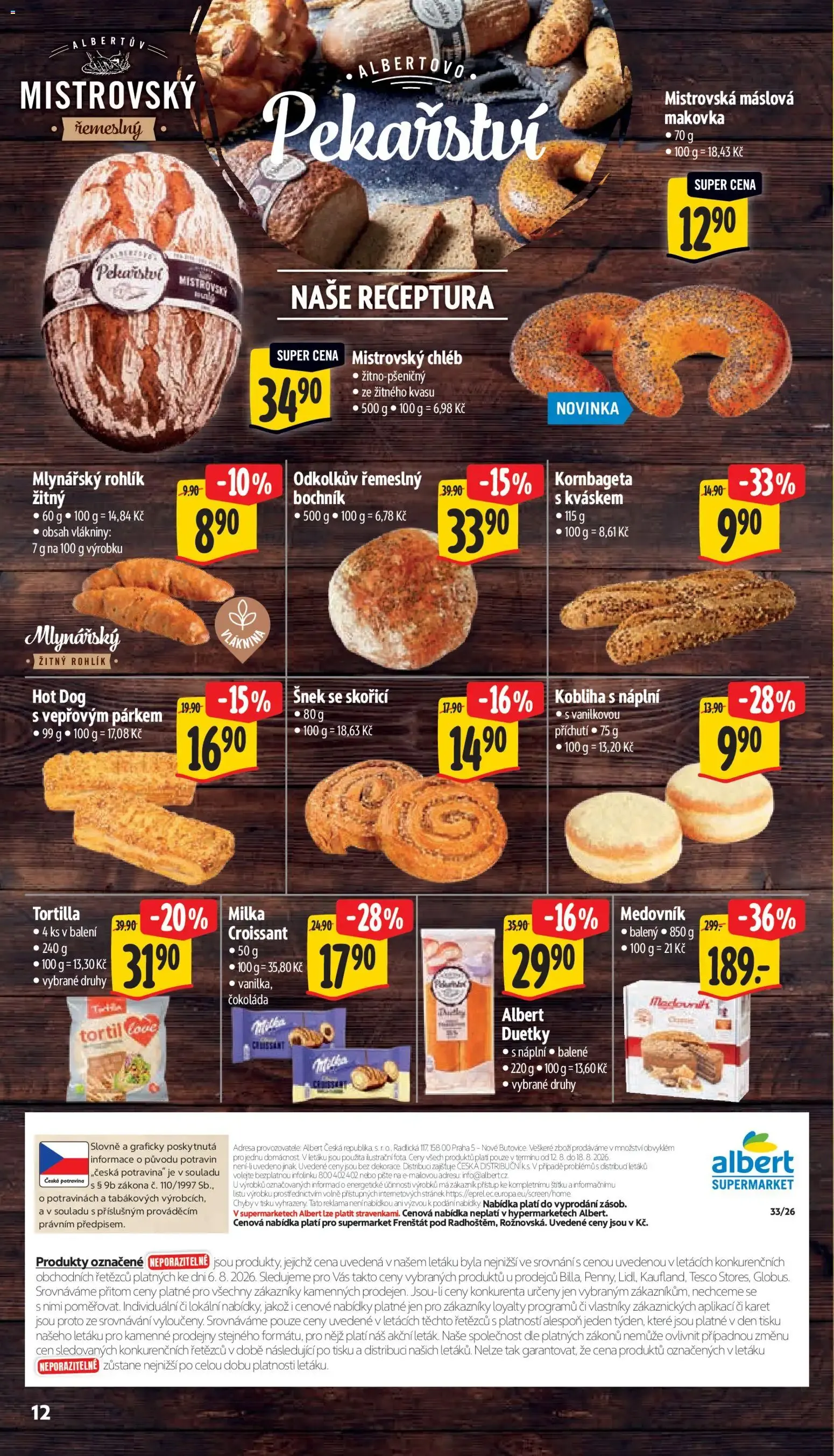 Albert leták - Supermarket Frenštát pod Radhoštěm od 12.08.2026 - Akční leták - 12. srpna 18. srpna 2026 - Page 20