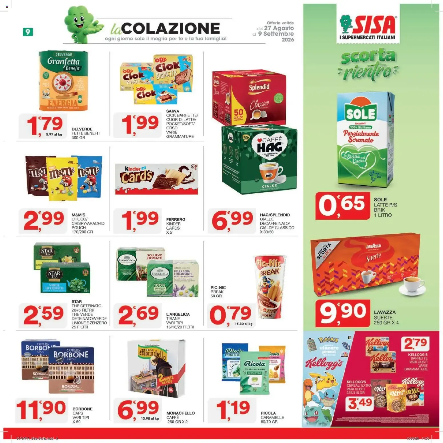 Nuovo SISA volantino dal 27/08/2026 > offerte anteprima 🛍️ da 27 agosto a 9 settembre di 2026 - Pagina del volantino 9