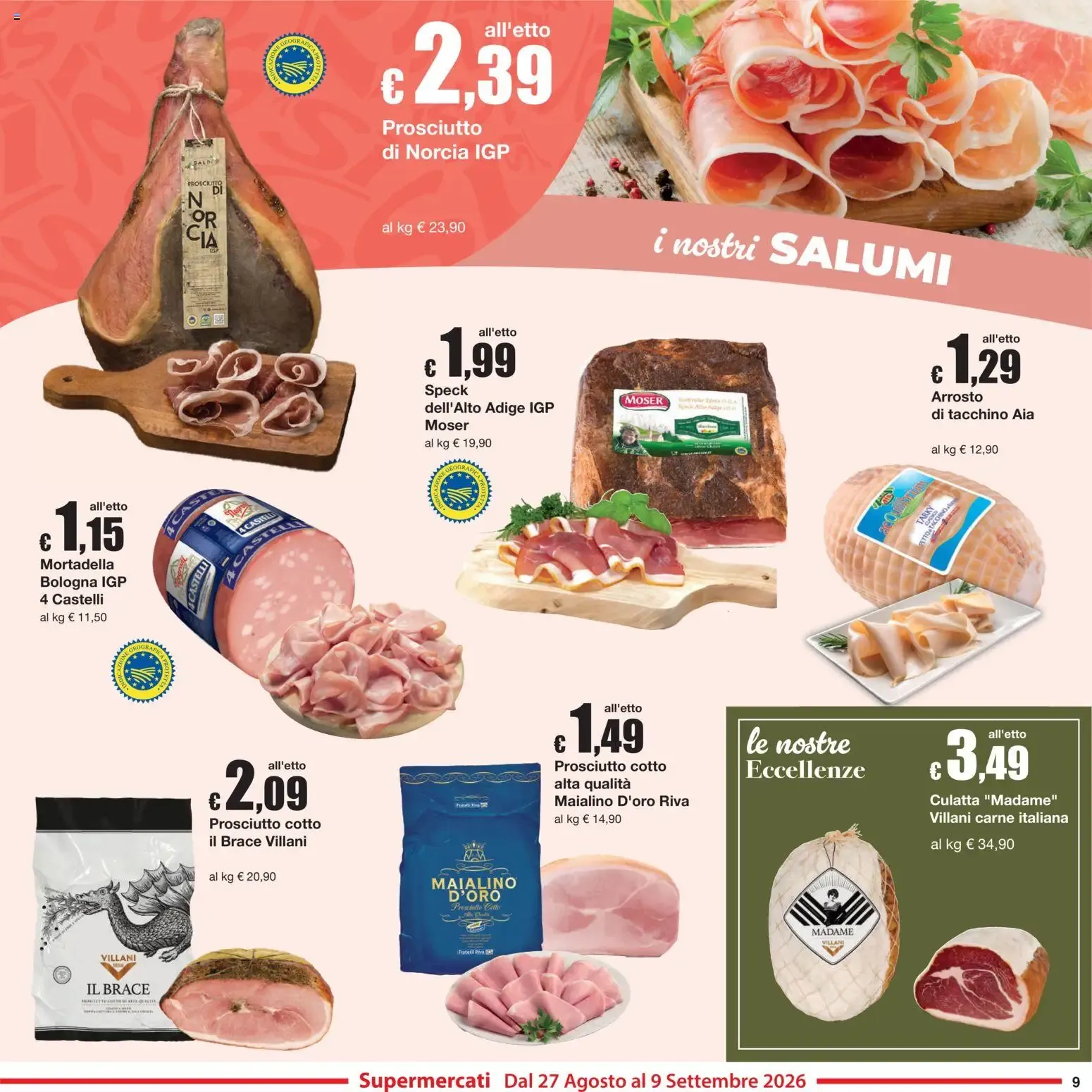 Sì con Te volantino dal 27/08/2026 - online Offerte da 27 agosto a 9 settembre di 2026 - Pagina del volantino 9