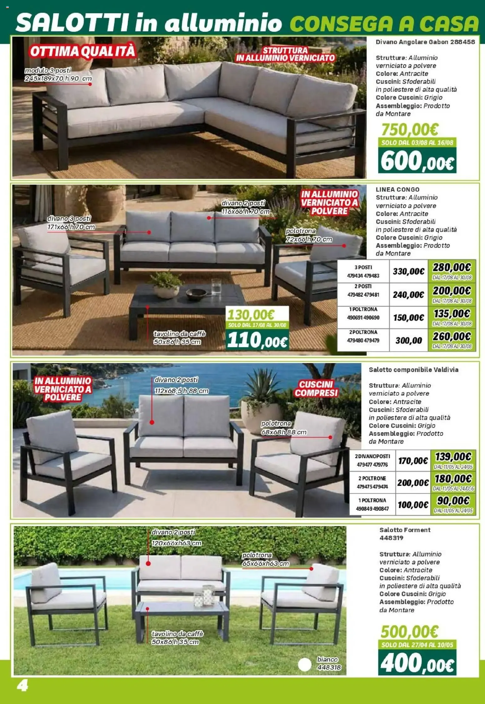 Orizzonte ARREDO GIARDINO CATALOGO 2026 da 24 aprile a 27 settembre di 2026 - Pagina del volantino 4