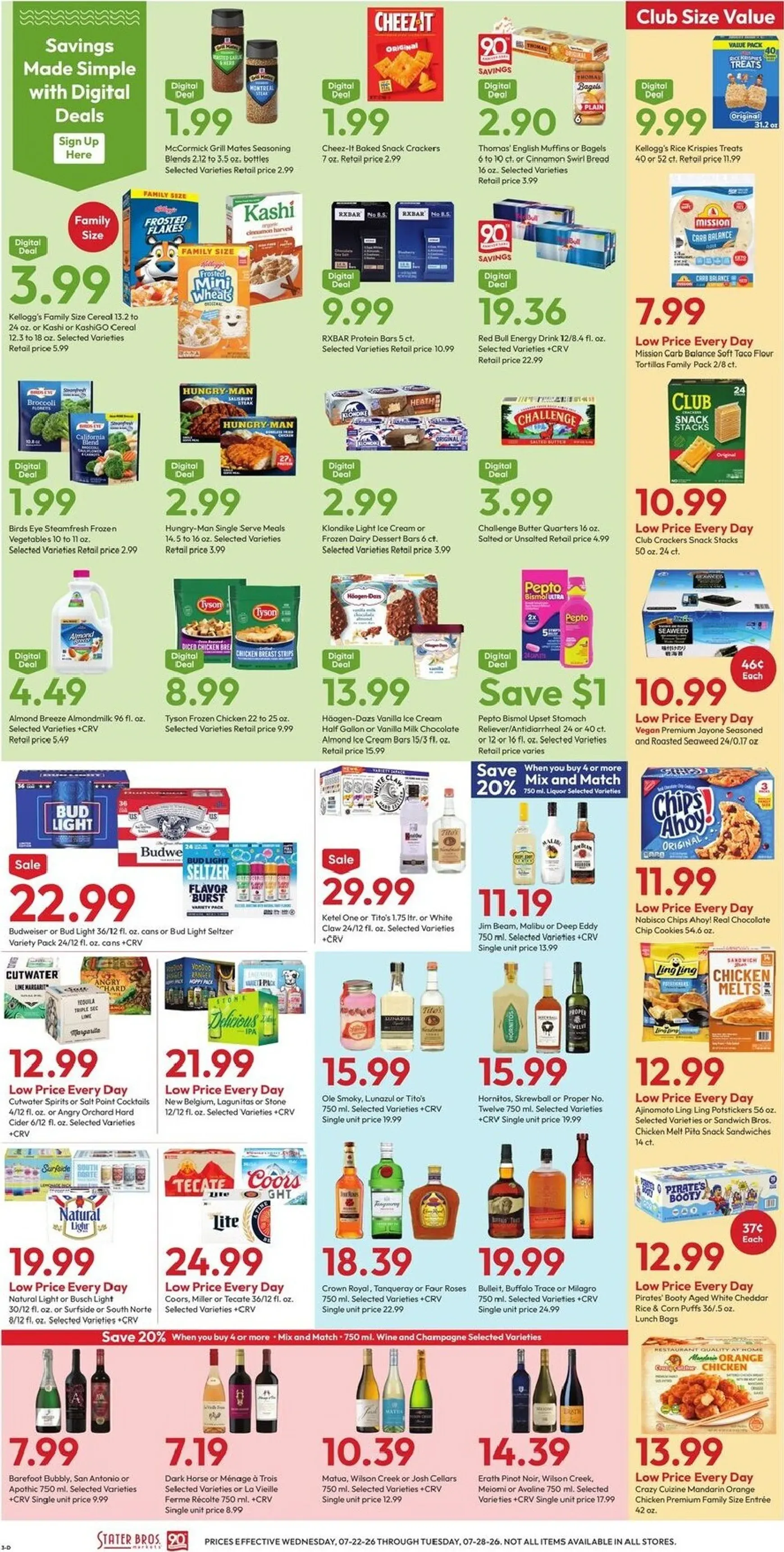 Weekly ad Current Stater Bros. leaflet valid from Wednesday 07/22/2026 to Tuesday 07/28/2026 from July 22 to July 28 2026 - Page 3