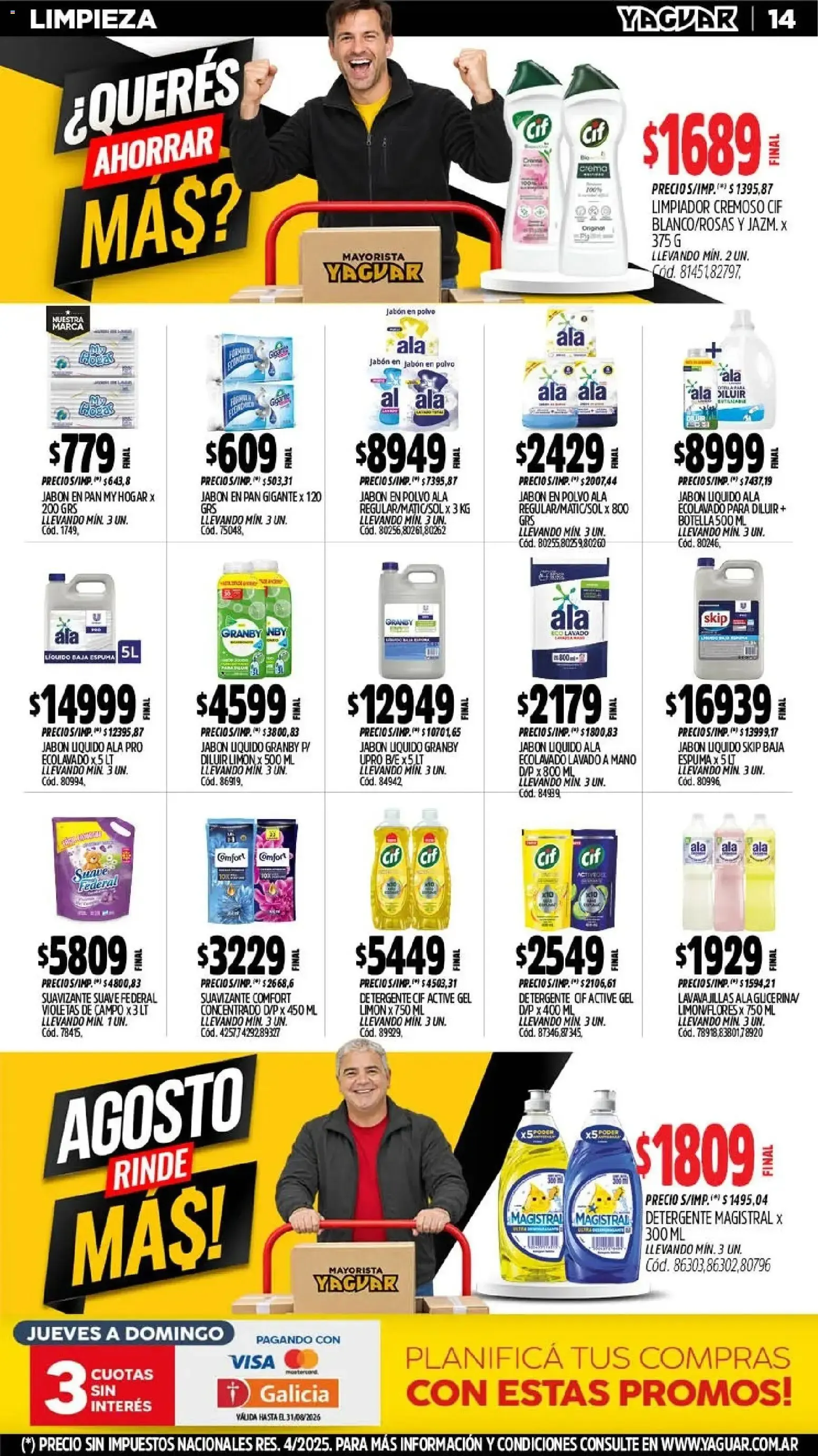 Ofertas de Yaguar - Oferta Semanal Mendoza del 24/08/2026 - 29/08/2026 24 de agosto al 29 de agosto 2026 - Página 13 del catálogo