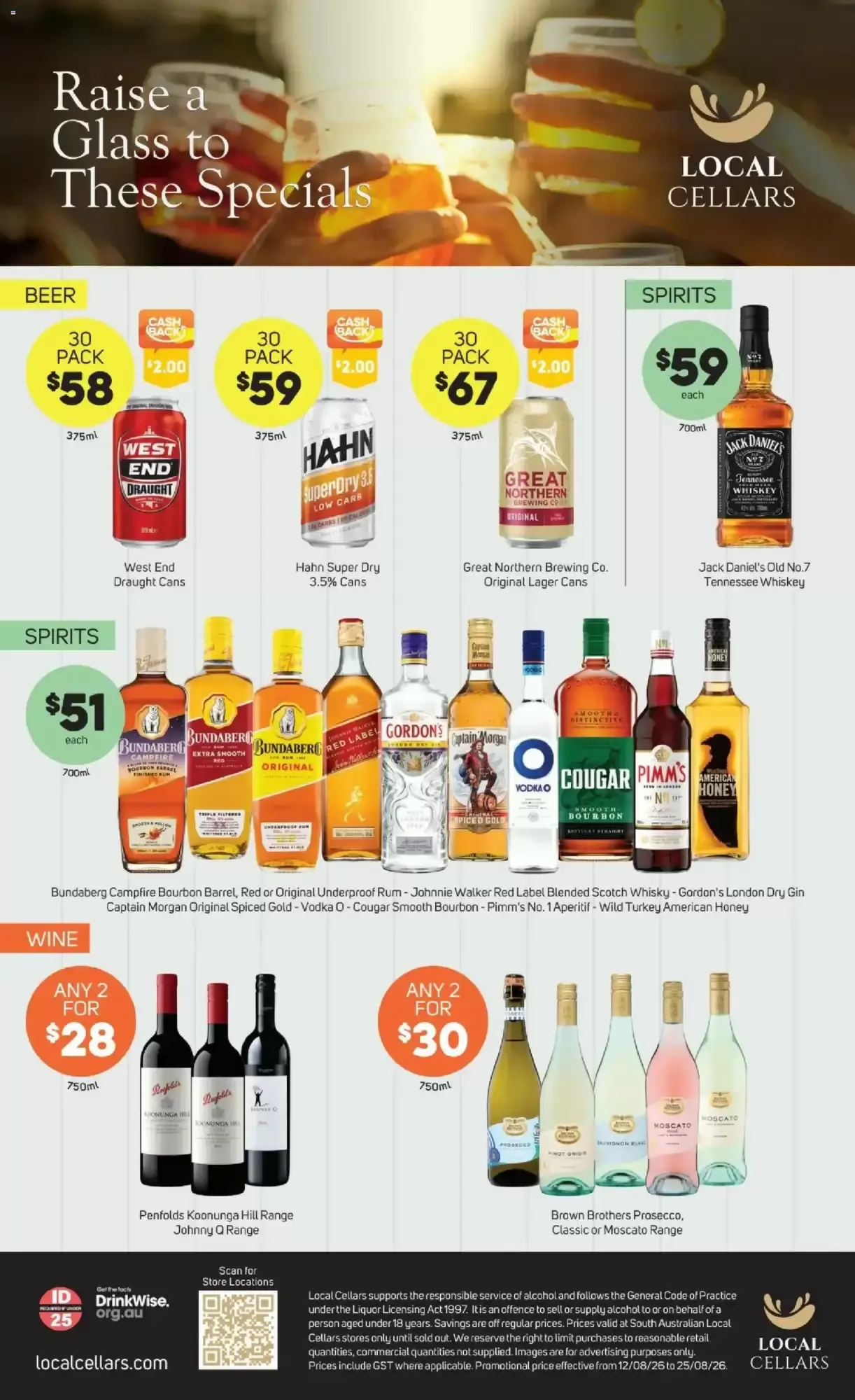 Local Cellars - Raise a Glass to These Specials - Catalogue valid from 12 August to 25 August 2026 - page 1