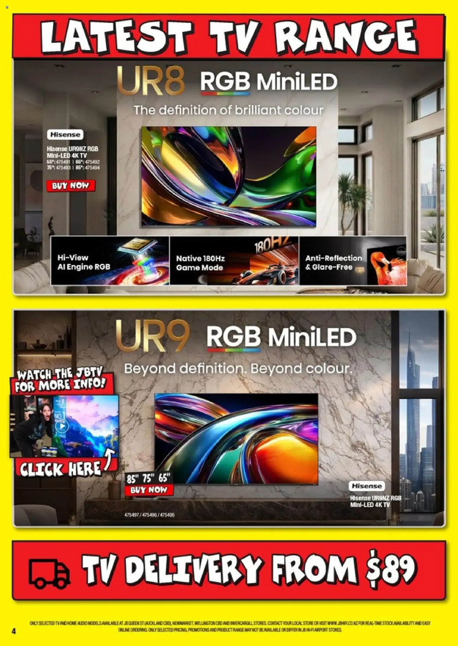 JB Hi-Fi Latest TV Range from 3 August to 31 October 2026 - Catalogue Page 4