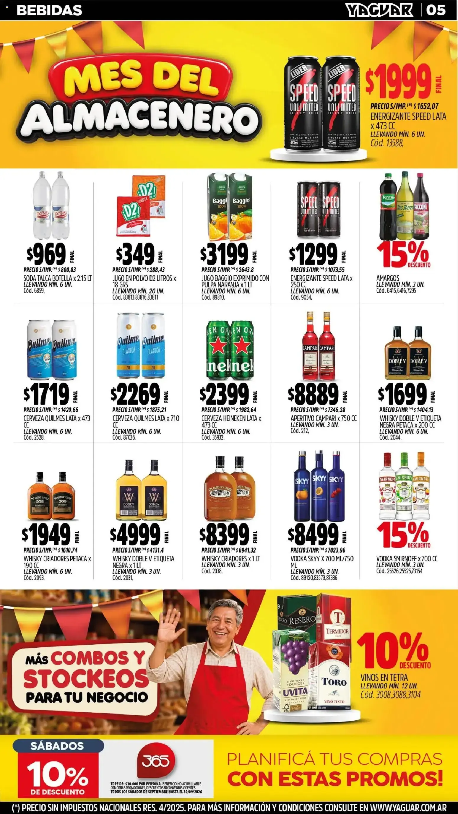 Ofertas de MAYORISTA YAGUAR MES DEL ALMACENERO 31 de agosto al 5 de septiembre 2026 - Página 5 del catálogo