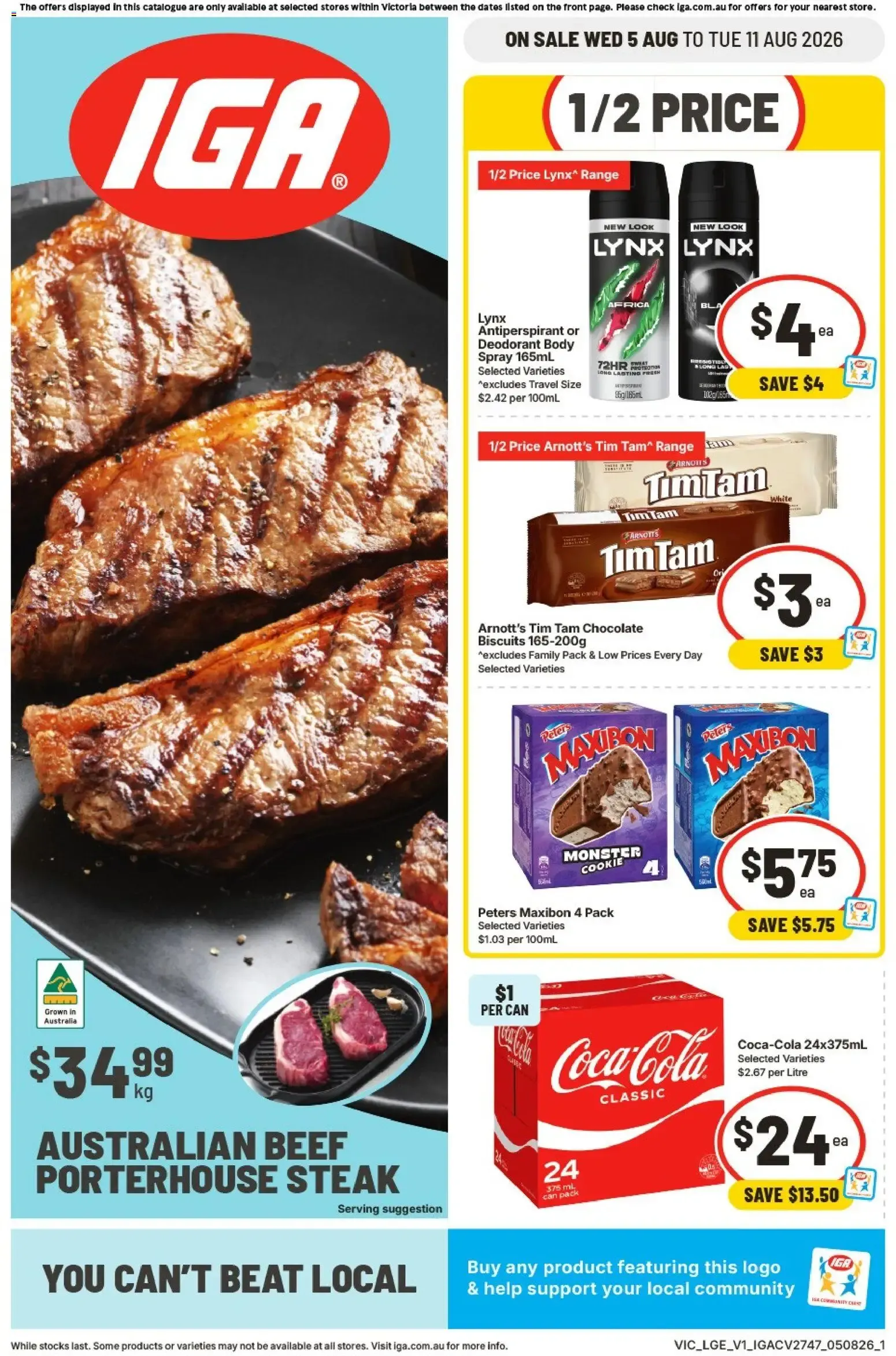 IGA catalogue valid from 05/08/2026 > Online Australia - Catalogue valid from 5 August to 11 August 2026 - page 1