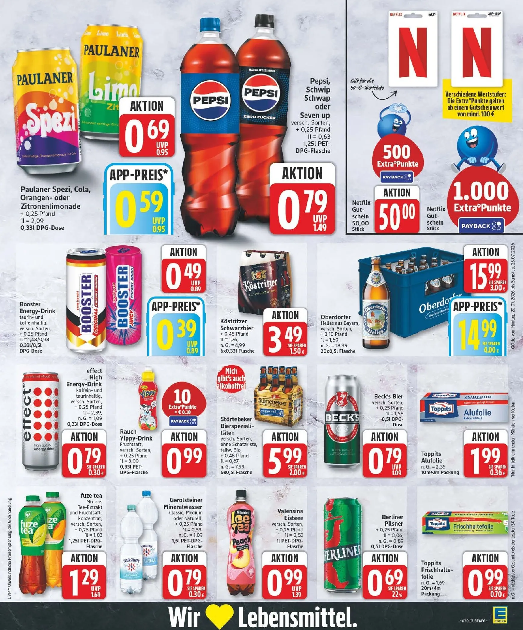 Edeka Prospekt nächste Woche – von Montag 20.07.2026 bis Samstag 25.07.2026 von 20. Juli bis 25. Juli 2026 - Prospekt seite 17