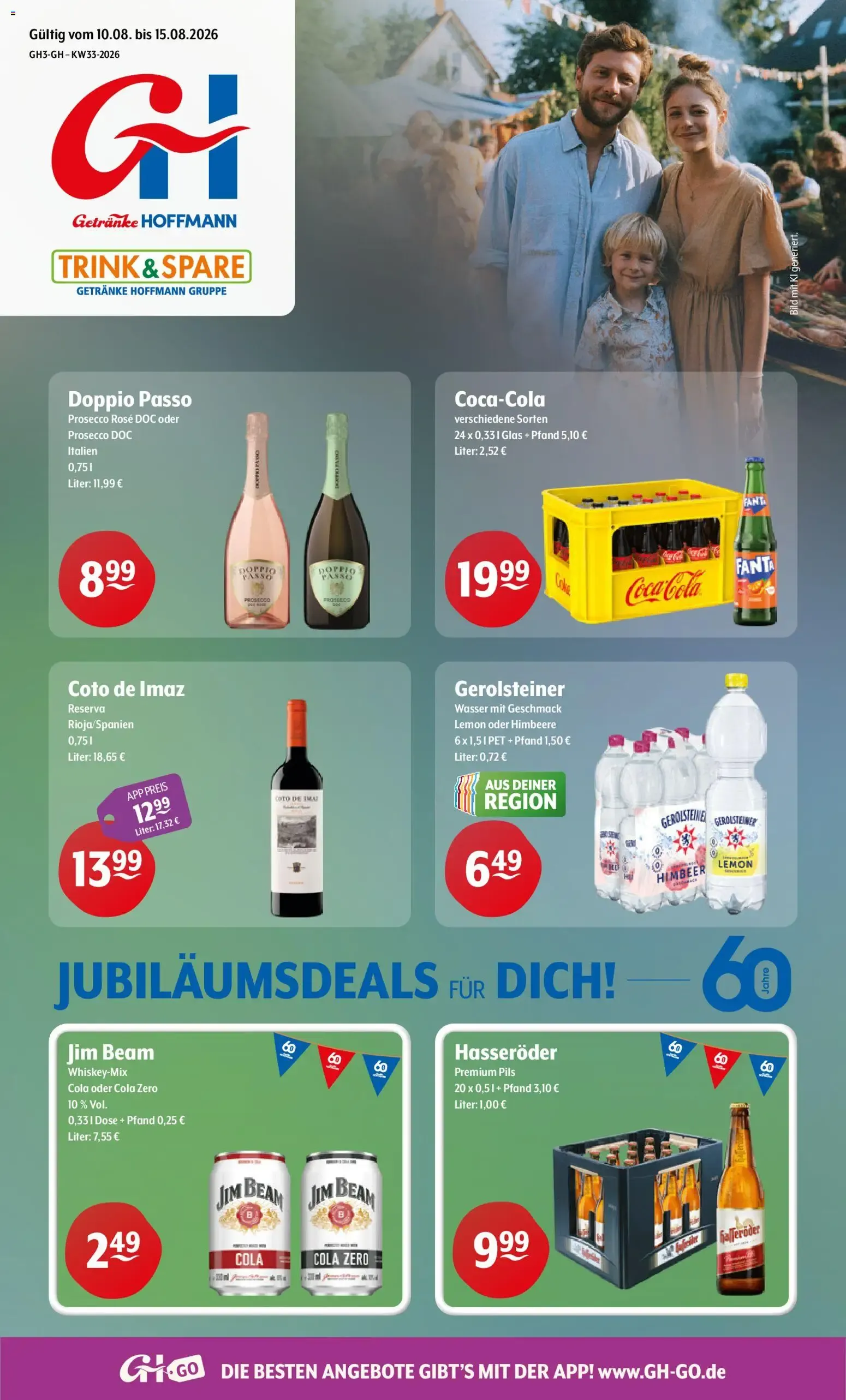 Trink und Spare Prospekt (ab 10.08.2026) zum Blättern von 10. August bis 15. August 2026 - Prospekt seite 1