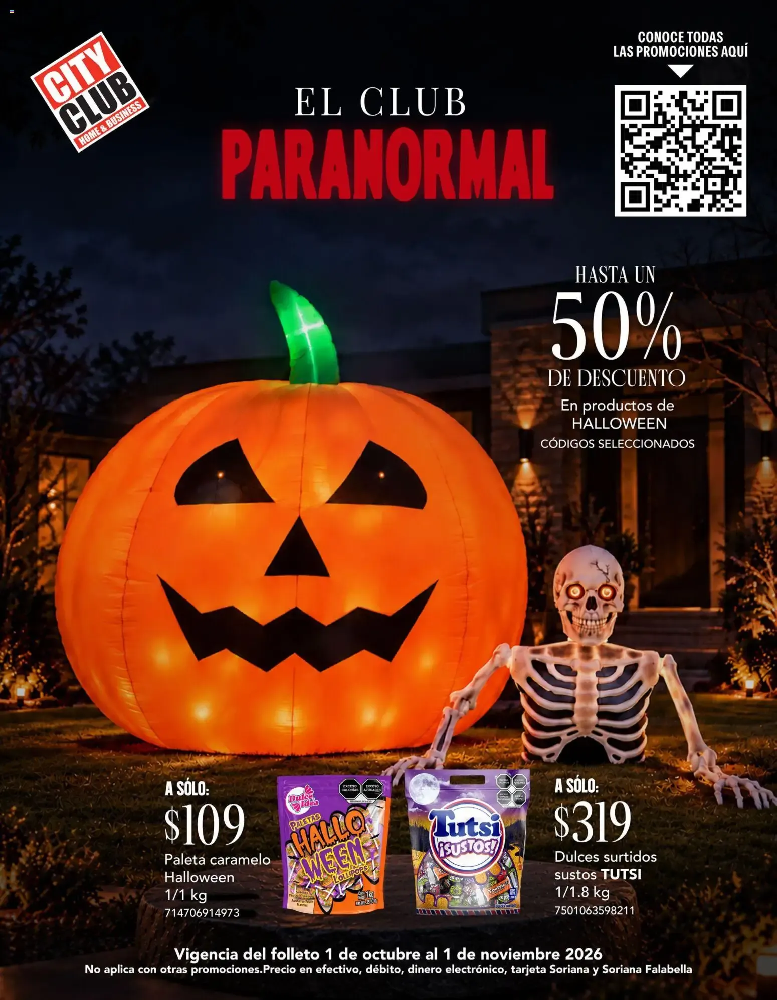 Catálogo de City Club: El Club Paranormal - Halloween 1 de octubre al 1 de noviembre 2026 - Pagina 1