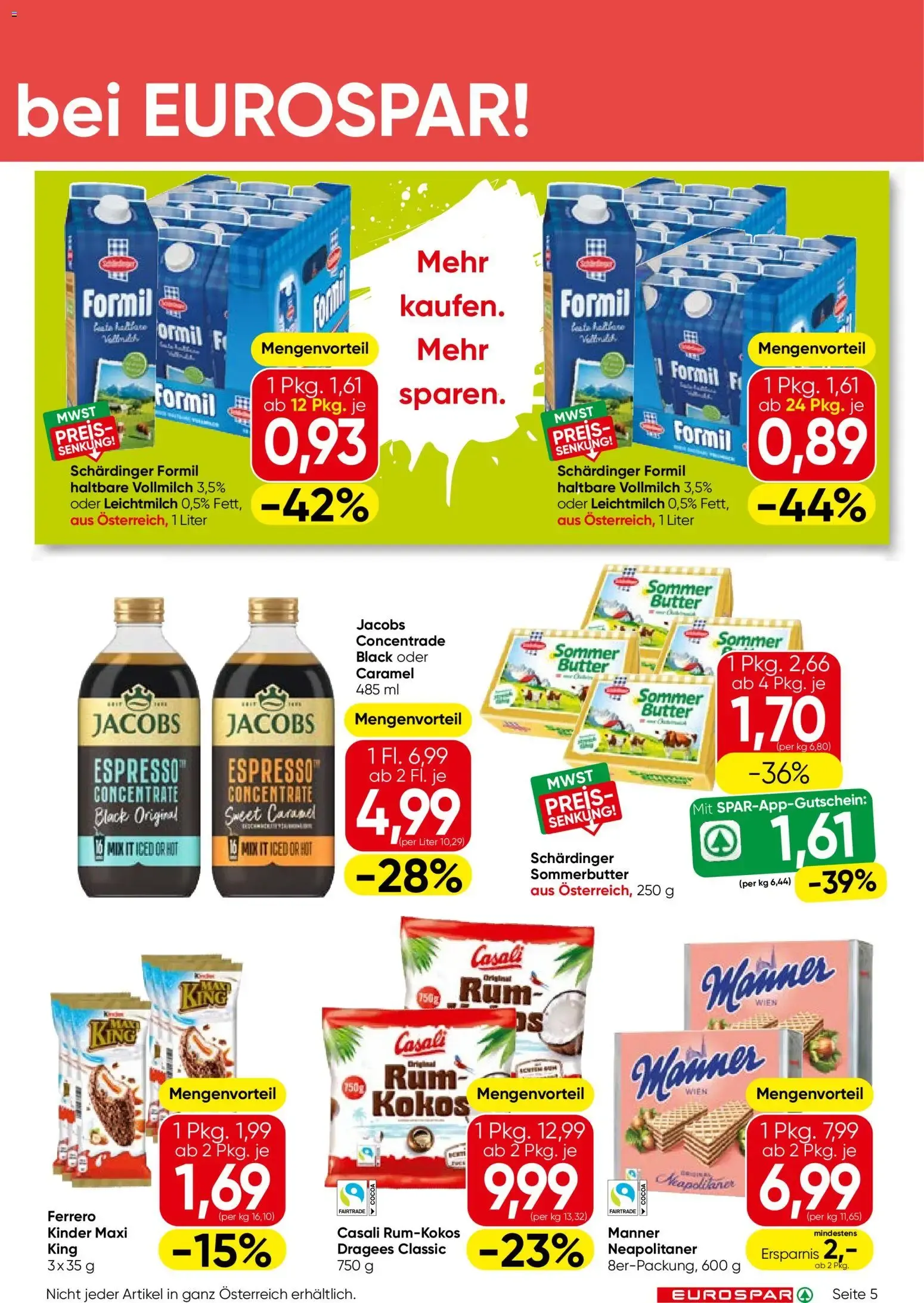 Eurospar Flugblatt von 10.09.2026 - Aktuelle Angebote von 10. September bis 23. September 2026 - Flugblätt seite 5