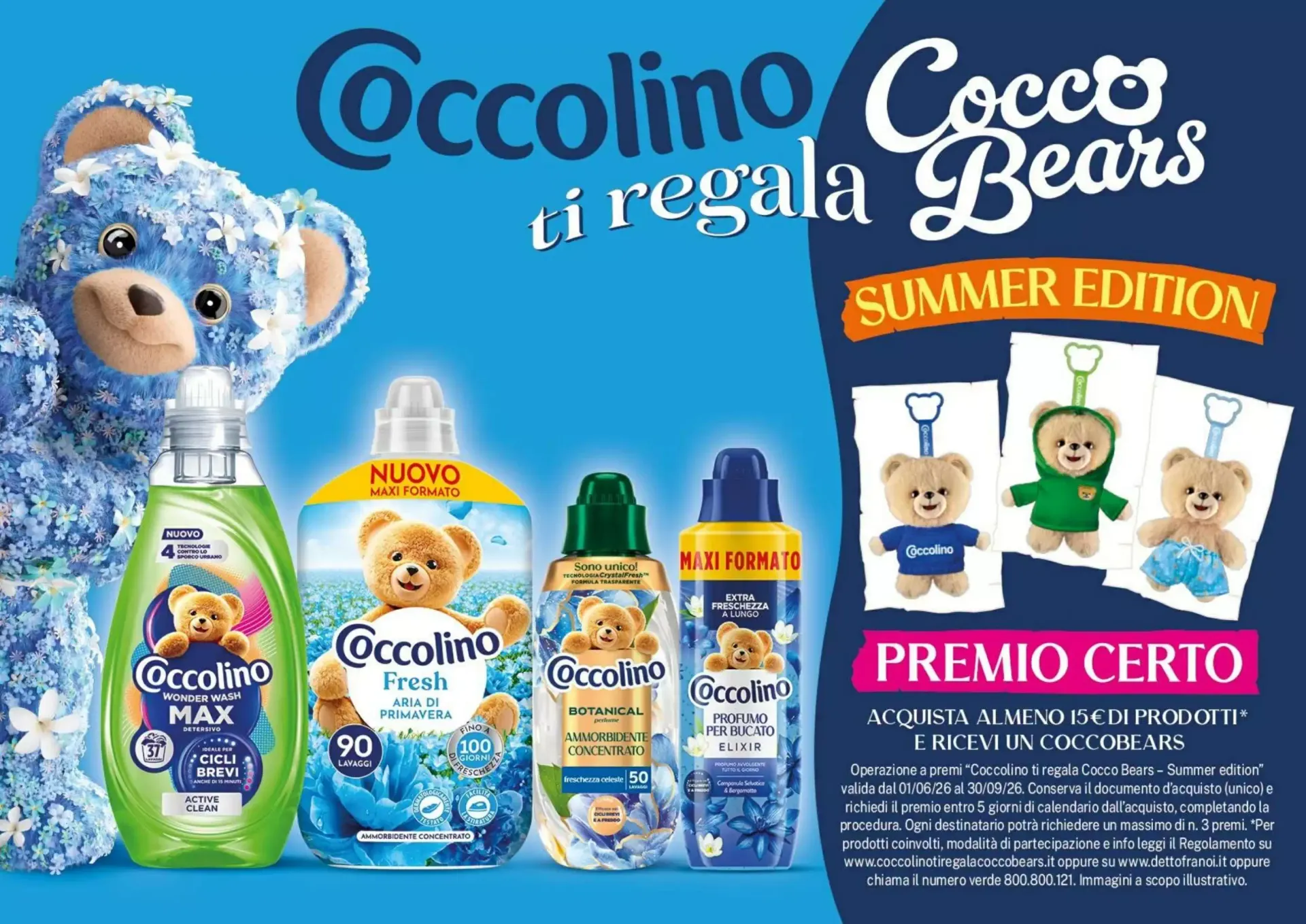 Coccolino ti regala Cocco Bears - Summer Edition da 1 giugno a 30 settembre di 2026 - Pagina del volantino 1