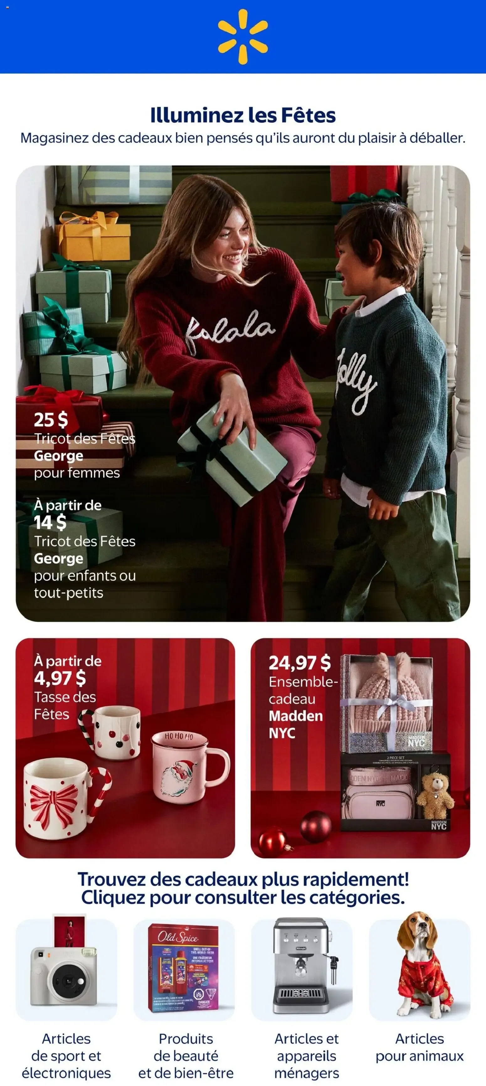 Walmart circulaire - Illuminez les Fêtes from Oct 29, 2026 > weekly specials & deals from October 29 to November 25 2026 - flyer page 1