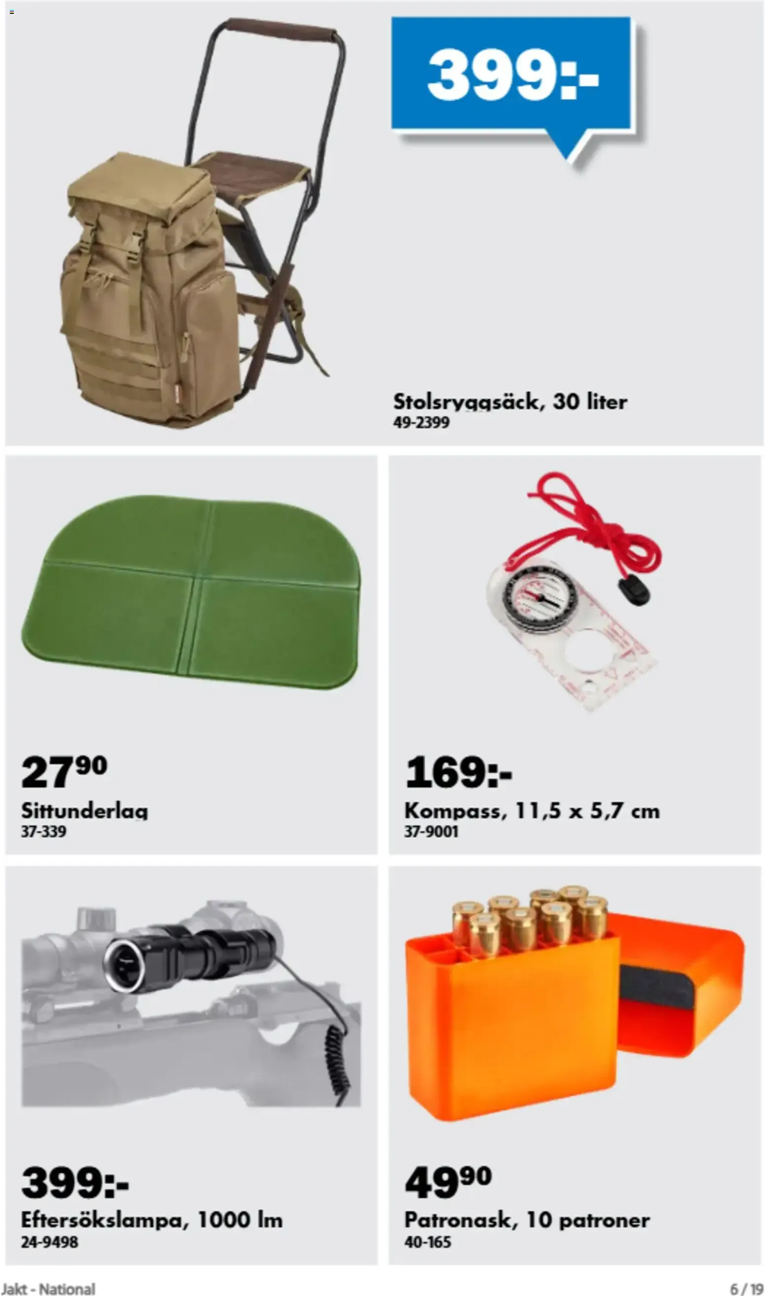 Biltema erbjudanden jakt från 19/08/2026 - 31/10/2026 > Reklamblad nuvarande rabatter från 19 augusti till 31 oktober 2026 - Reklamblad sidor 14