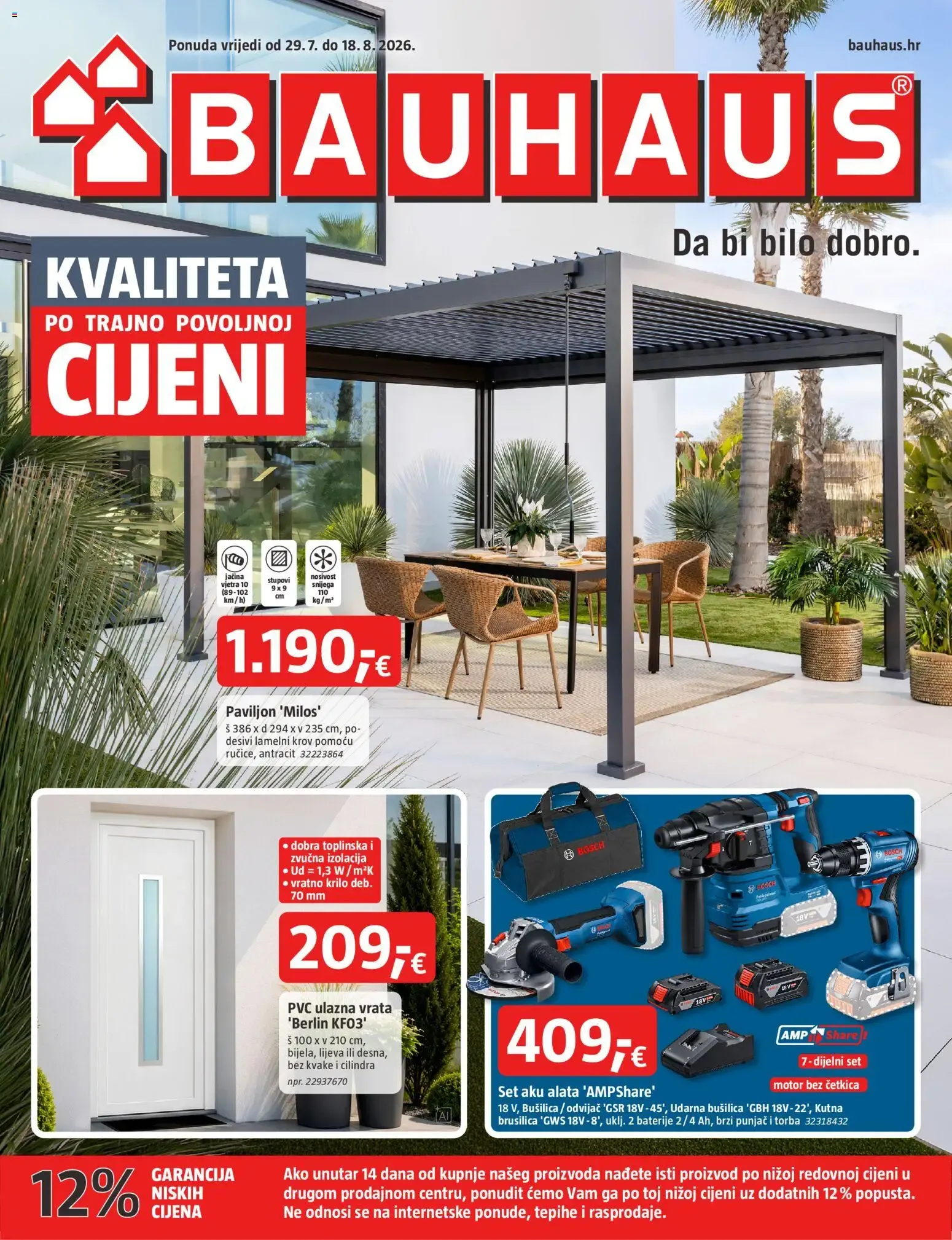 Katalog Bauhaus Katalog novi od 29.07.2026 na listanje > letak digitalni od 29. srpnja do 18. kolovoza 2026. - Pregled Stranica 1
