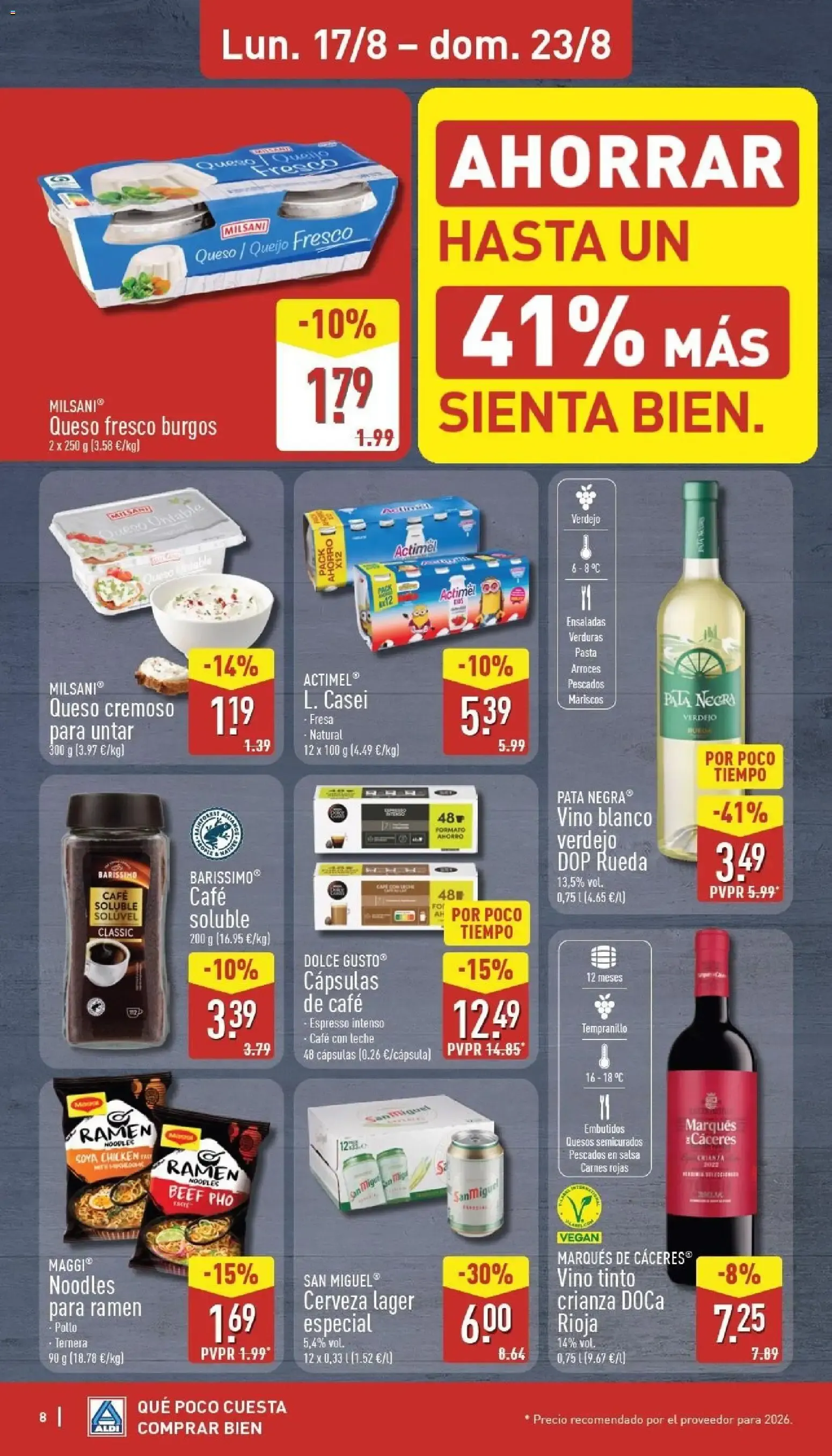 Catálogo de Aldi: Frescura a precios para tirarse a la piscina 17 de agosto al 23 de agosto 2026 - Página 8