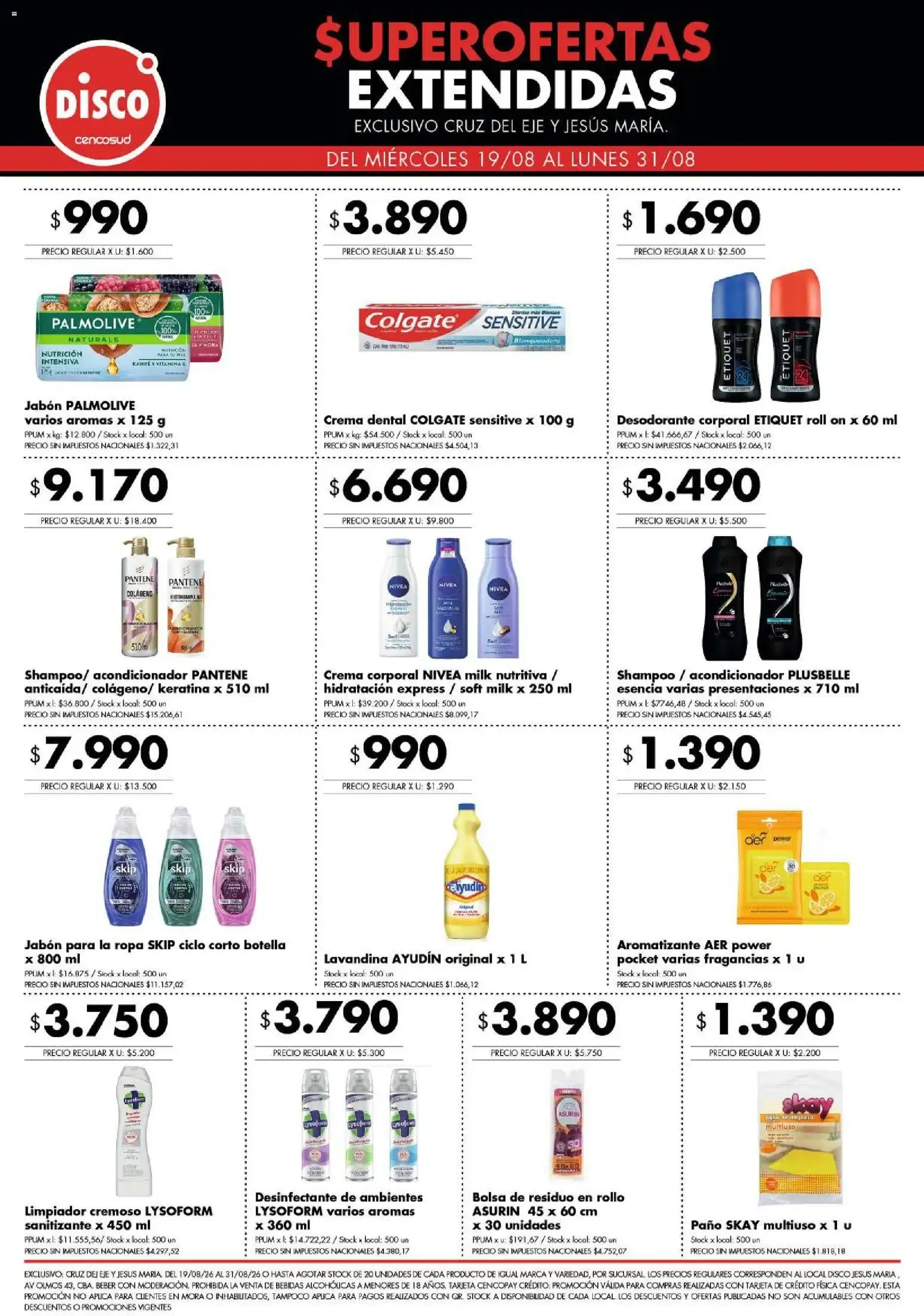 Ofertas de Disco - Superofertas extendidas - Cruz del Eje y Jesus Maria del 19/08/2026 - 31/08/2026 19 de agosto al 31 de agosto 2026 - Página 5 del catálogo