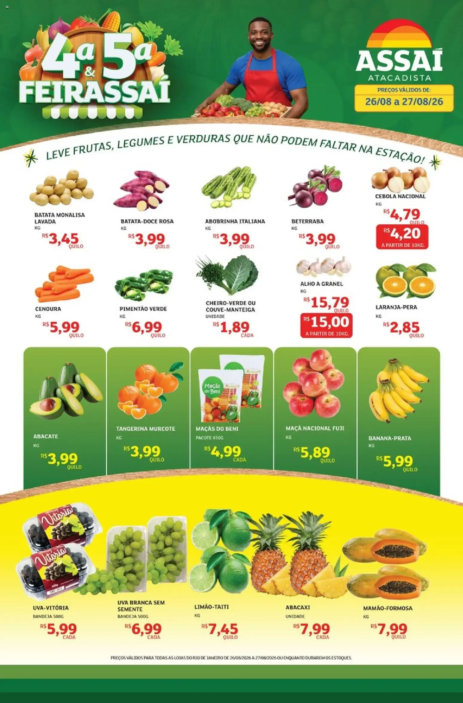Encarte de Feirassai - Assaí Atacadista 26 de agosto até 27 de agosto 2026 - Pagina 1