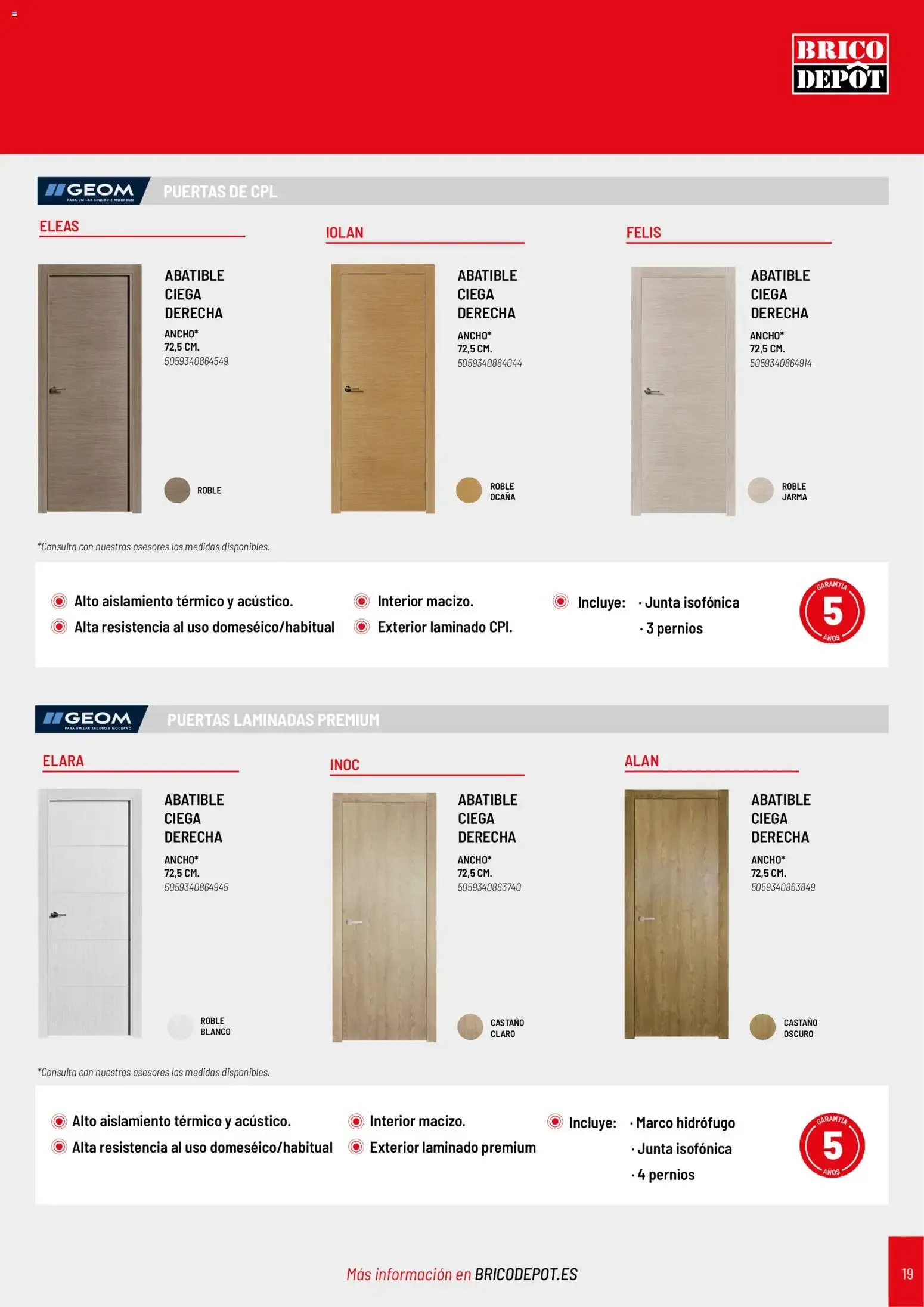 Catálogo de Brico Depôt Catálogo Puertas y Ventanas 2026 7 de octubre al 31 de diciembre 2026 - Página 19